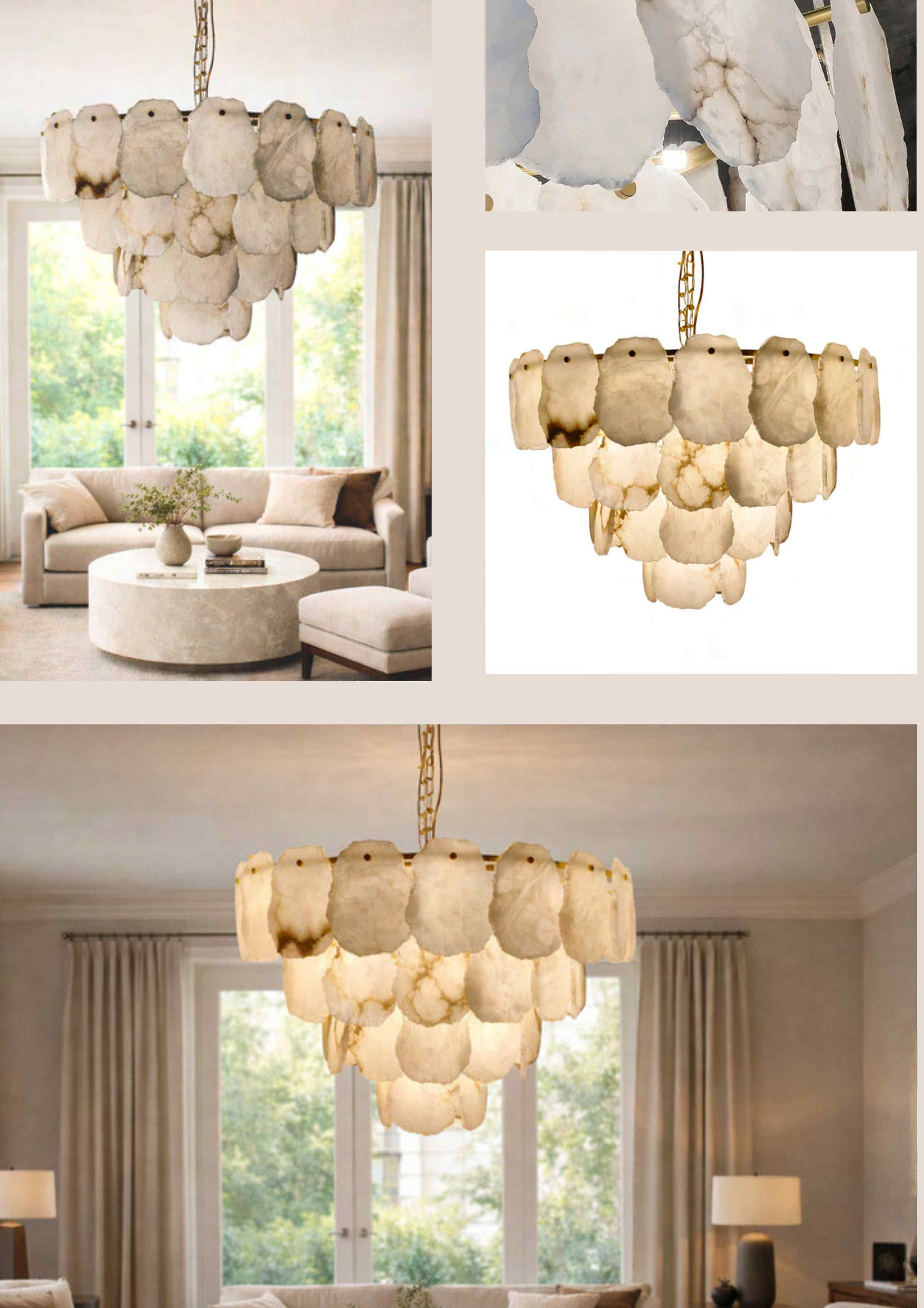 Beyond Lights - Onyx Slab Chandelier