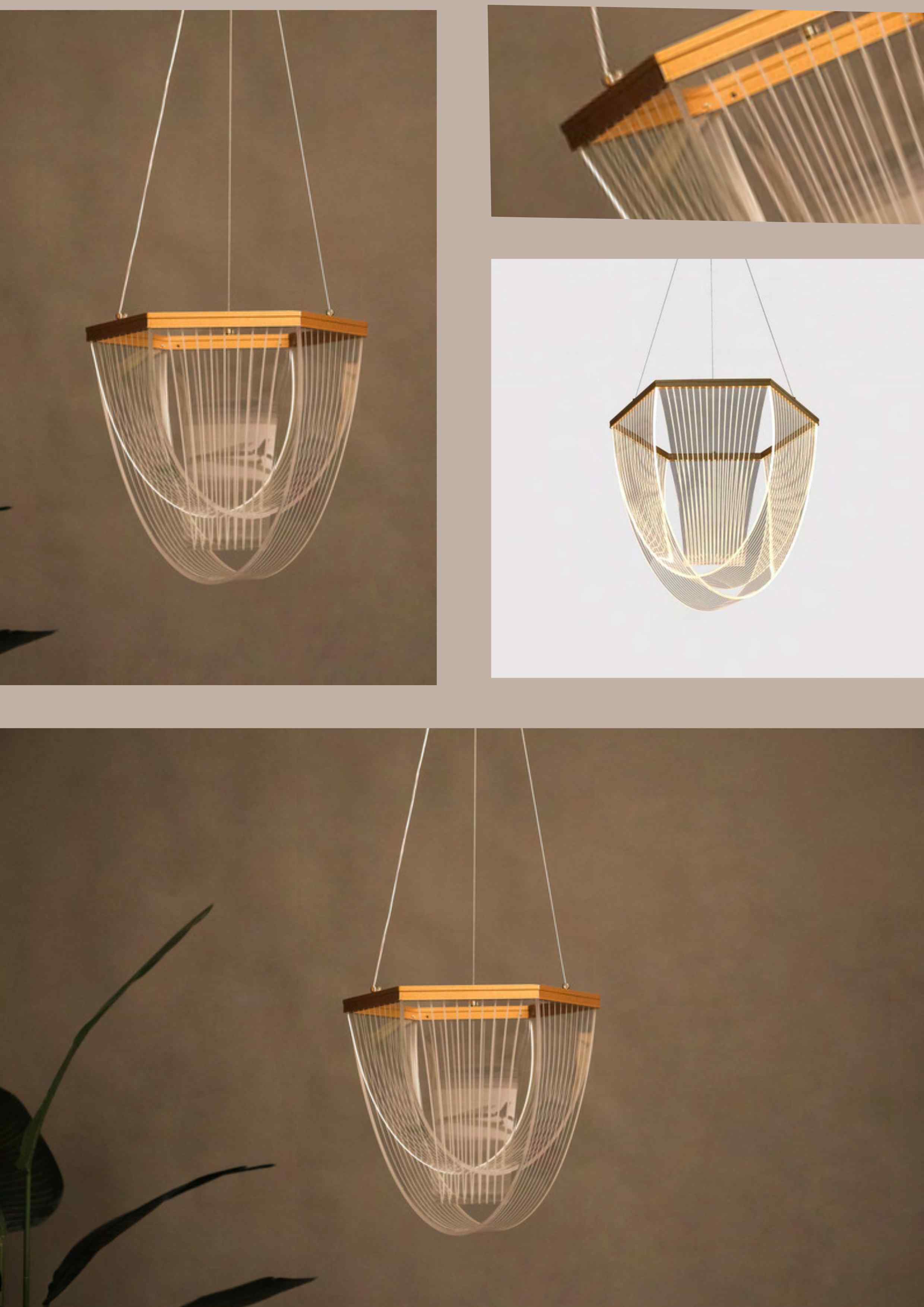 Beyond Lights - Wooden Chandelier Light