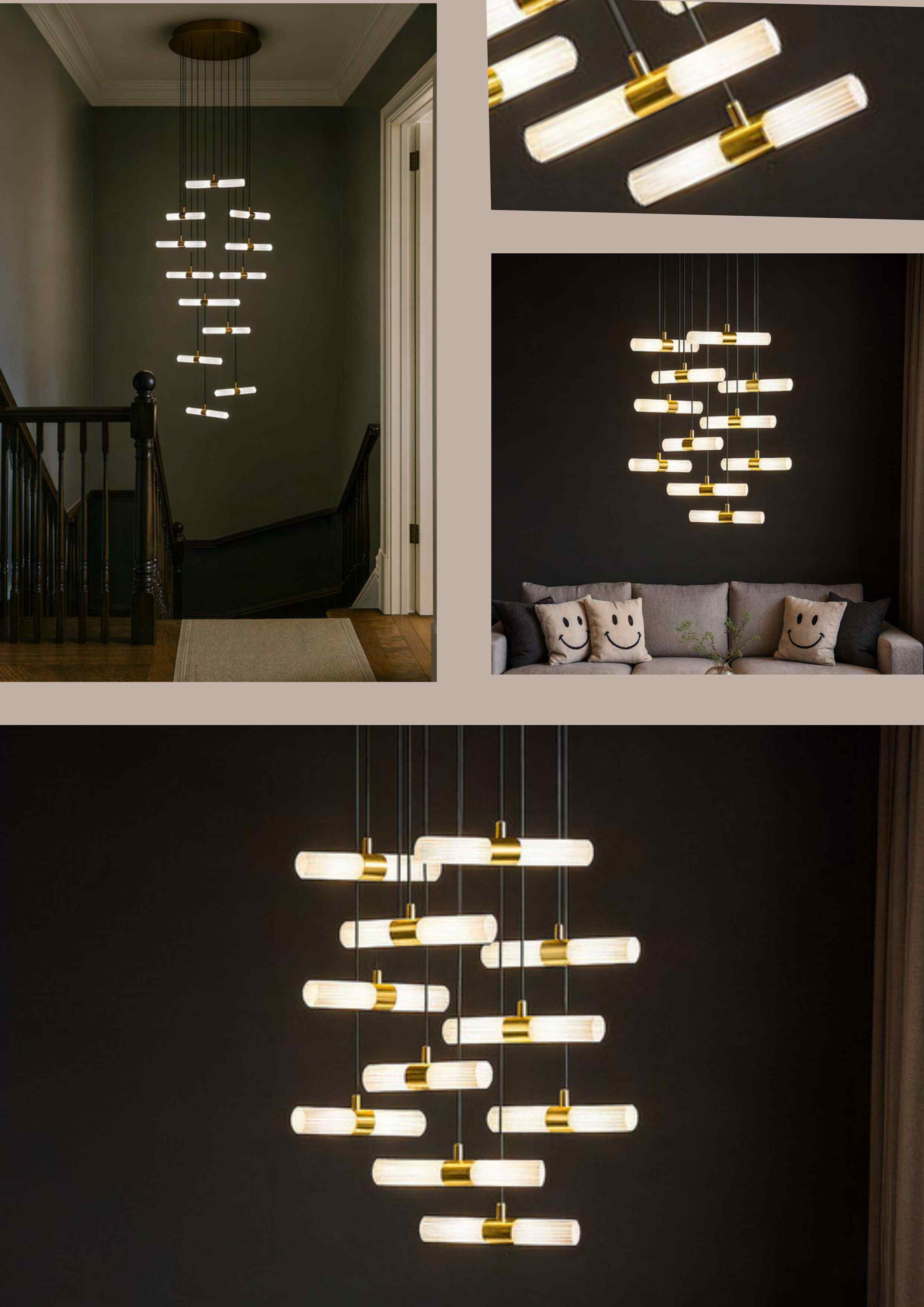 Beyond Lights - Glass Tube Chandelier