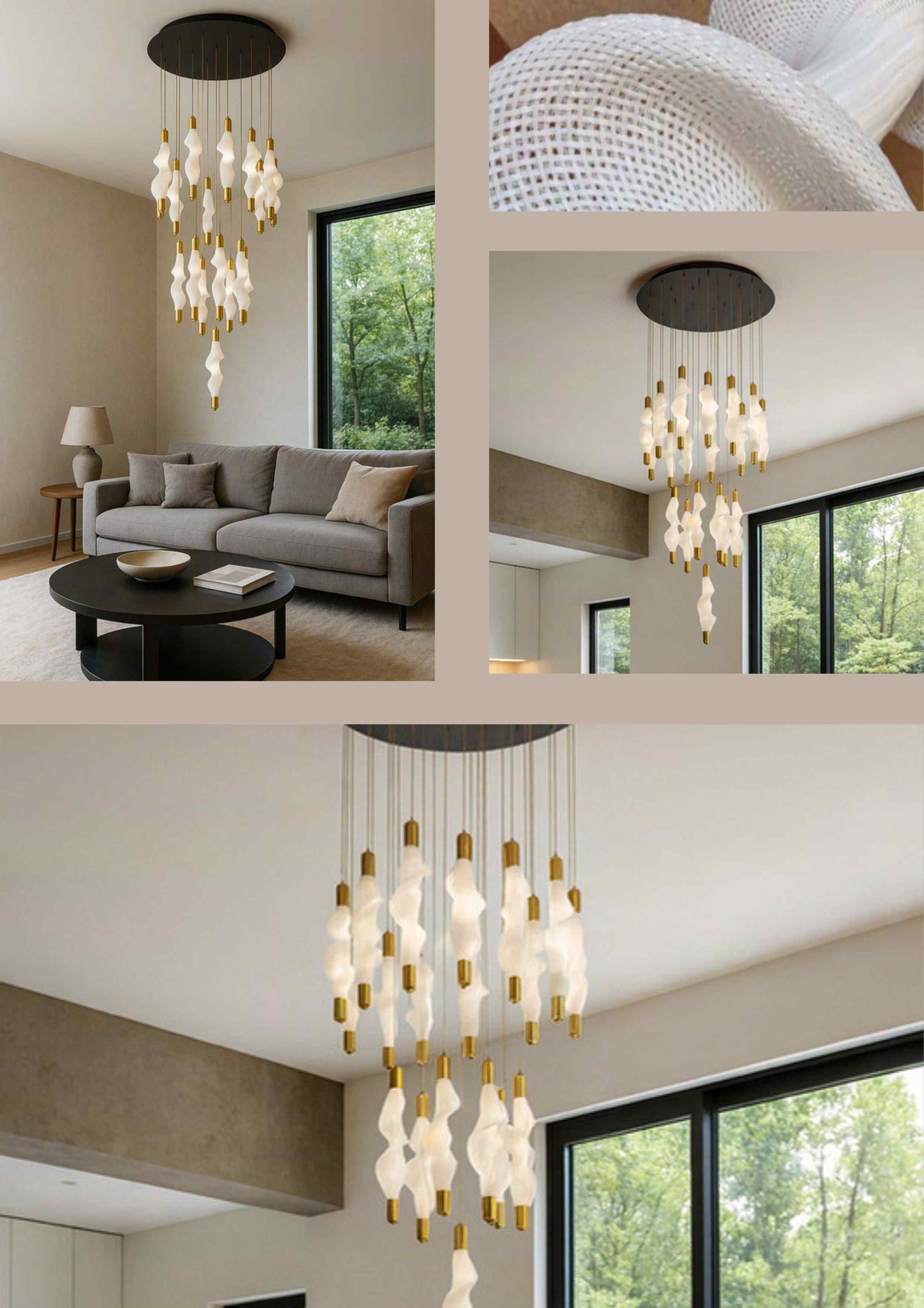 Beyond Lights - Spiral Chandelier Light