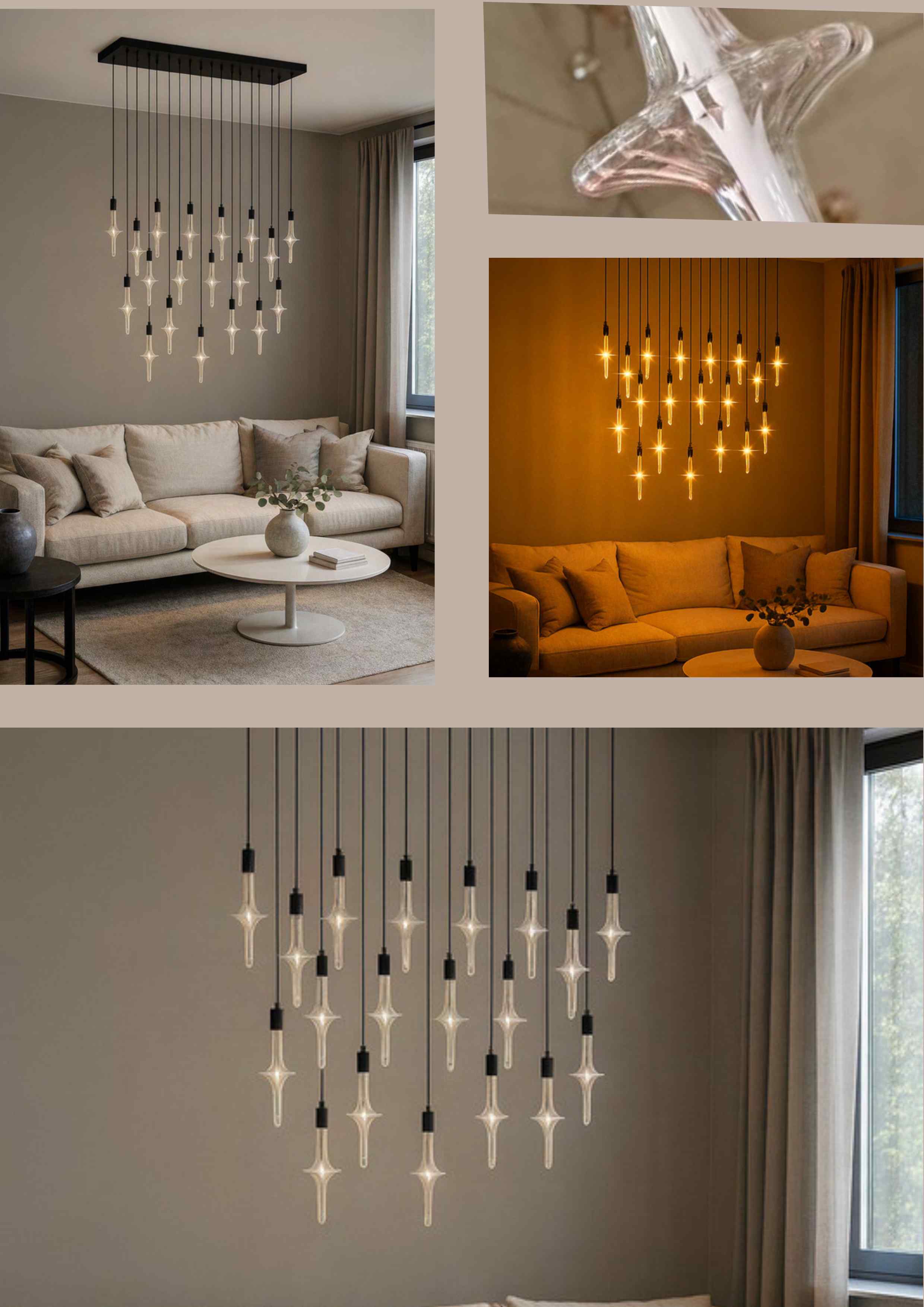 Beyond Lights - Starburst Chandelier Light