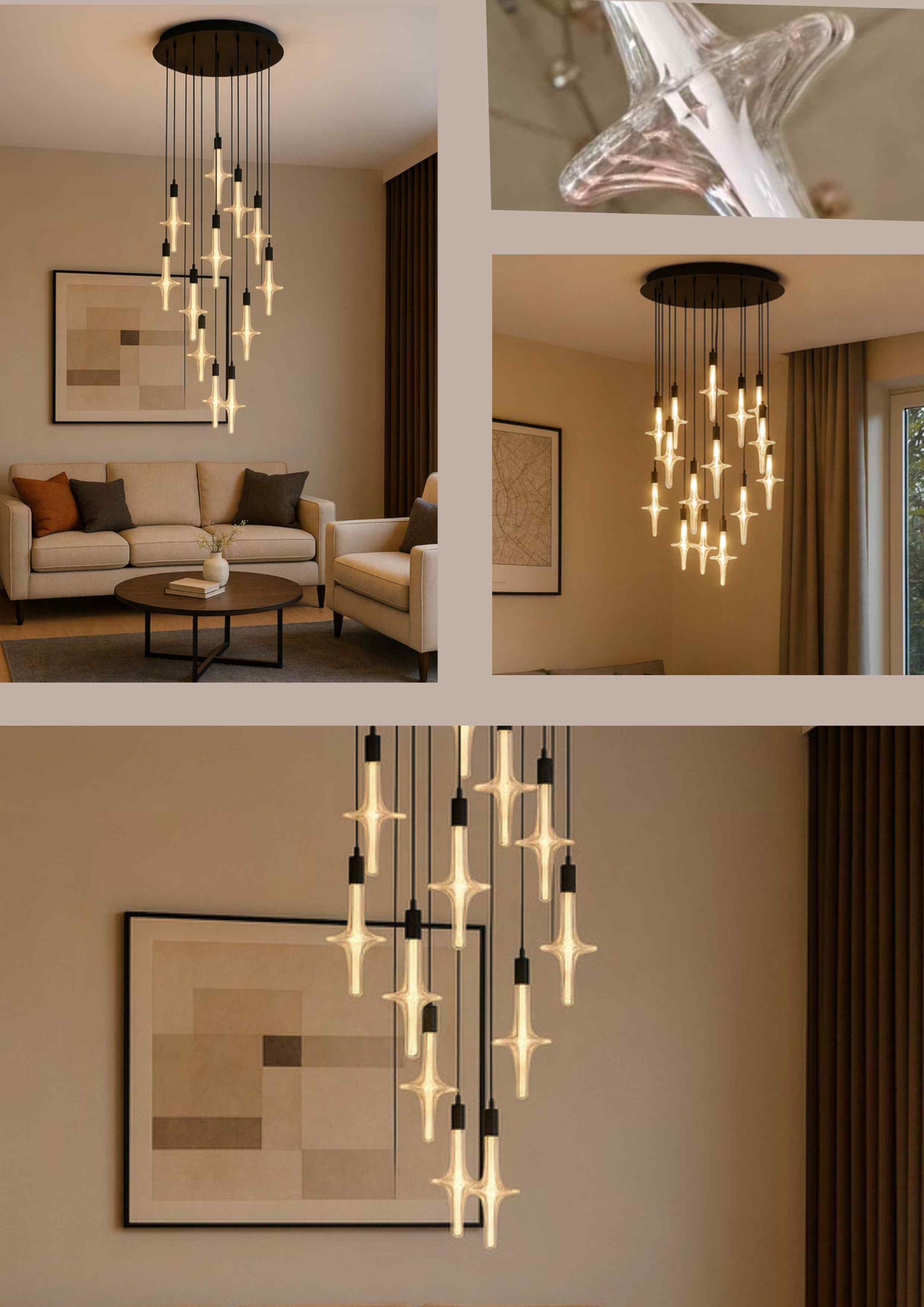 Beyond Lights - Star Chandelier Light
