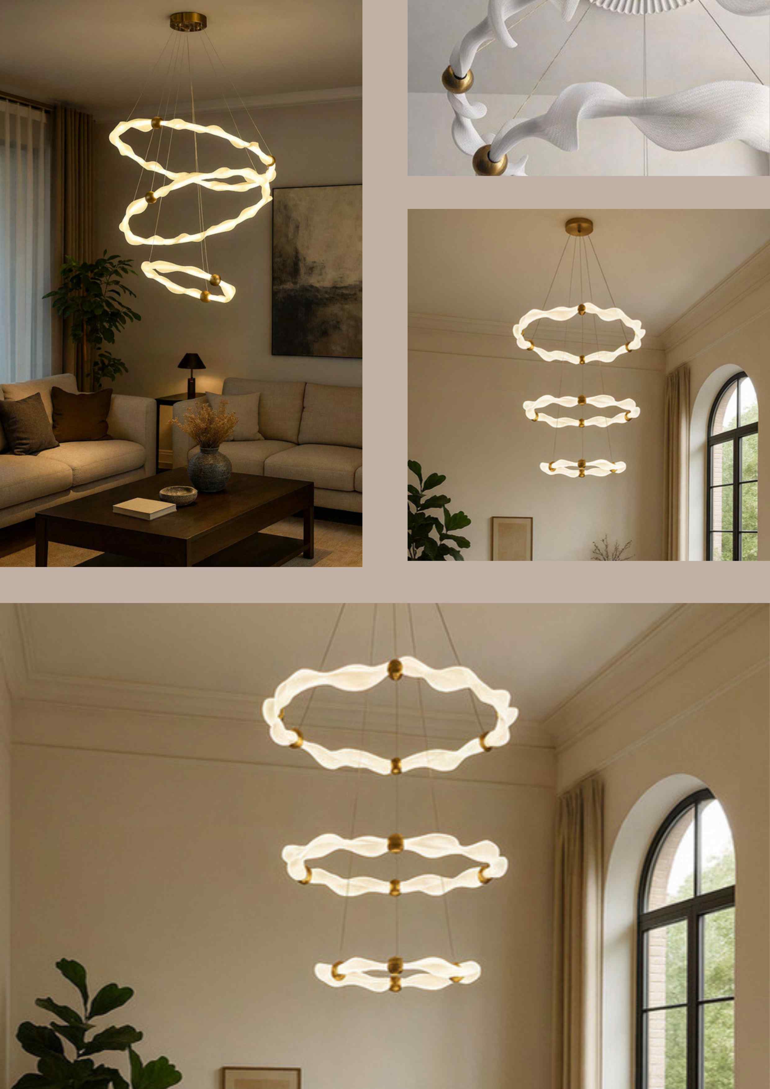 Beyond Lights - Modern Ring Chandelier