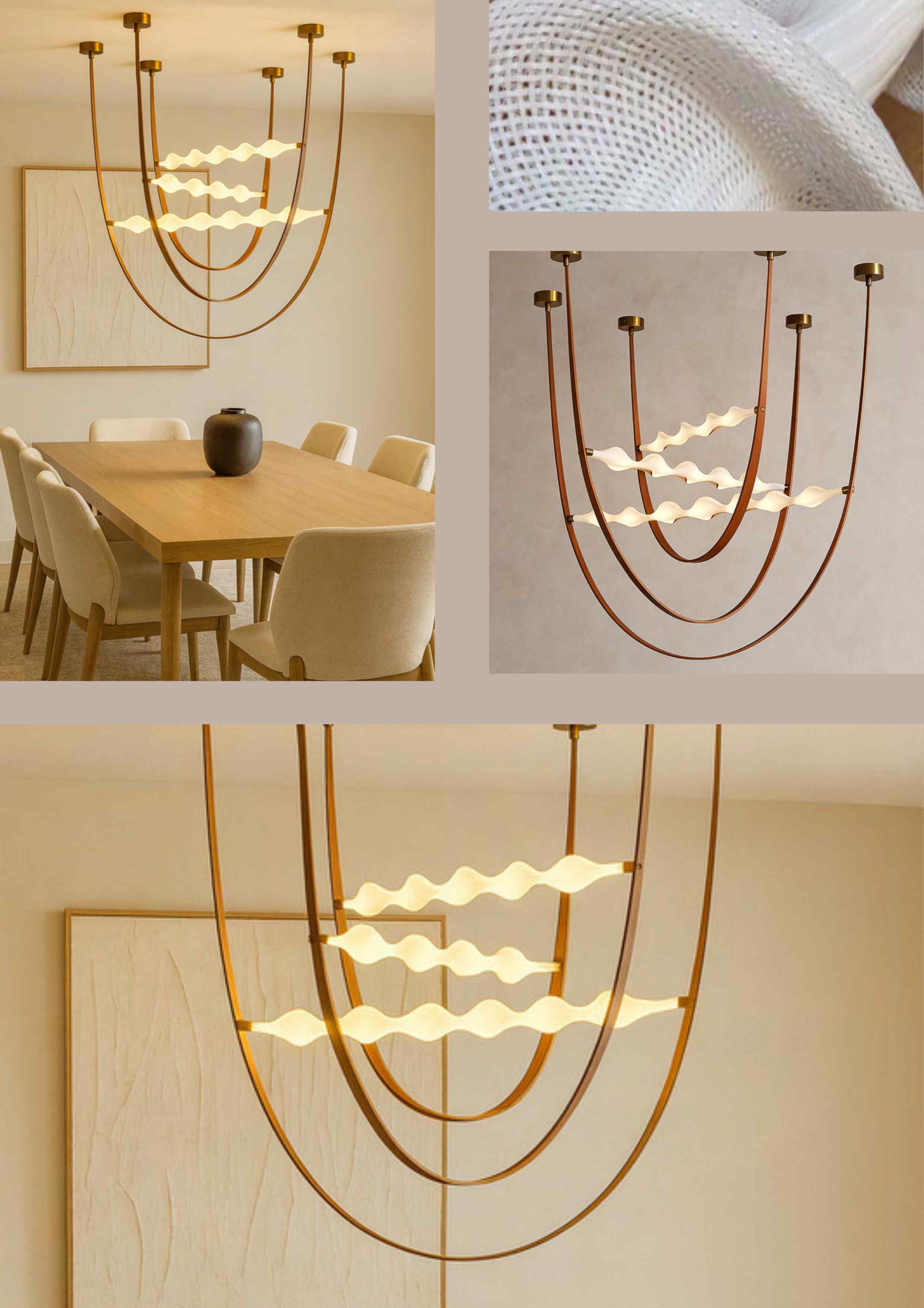 Beyond Lights - Wave Chandelier Light