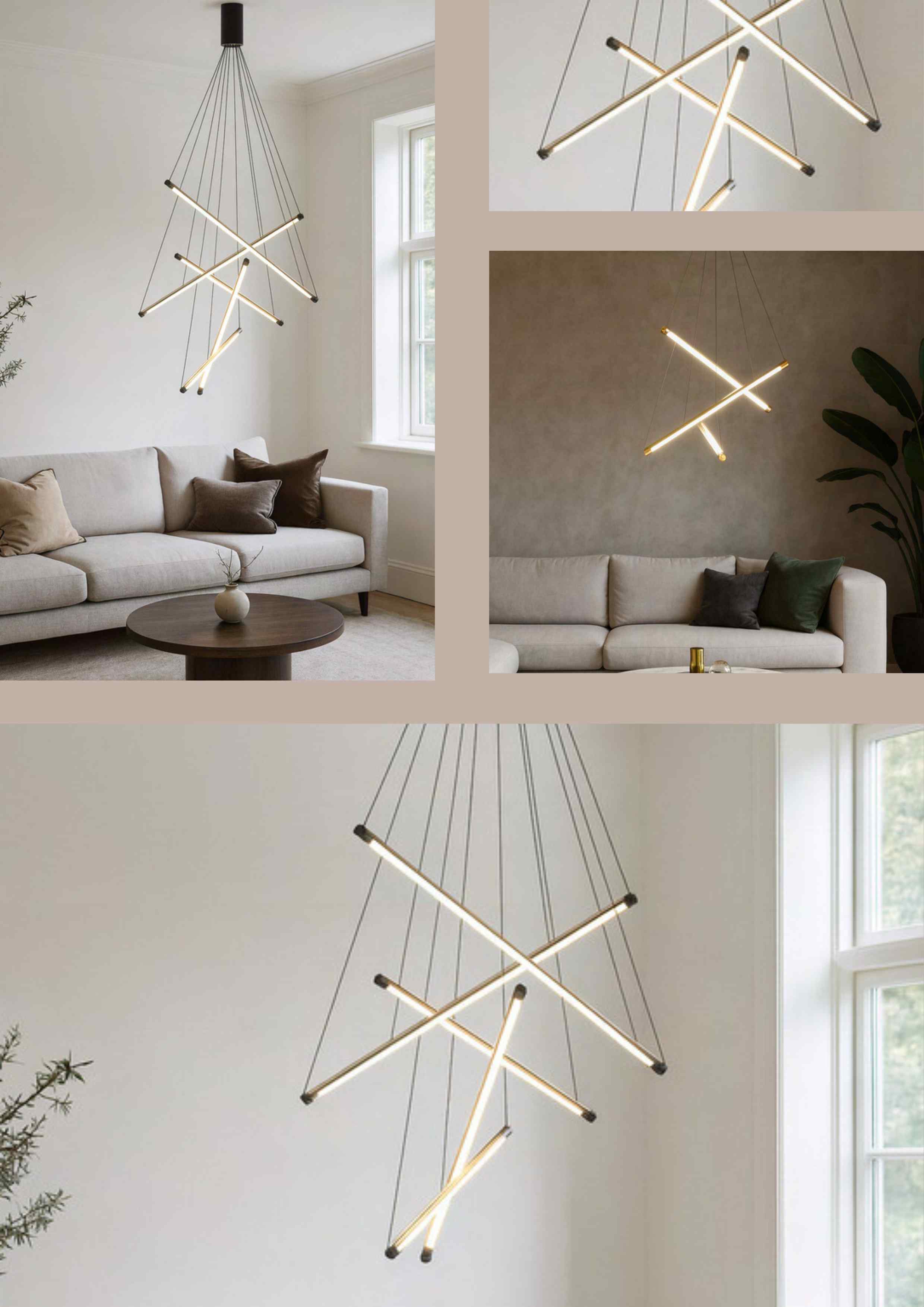 Linear Chandelier Light