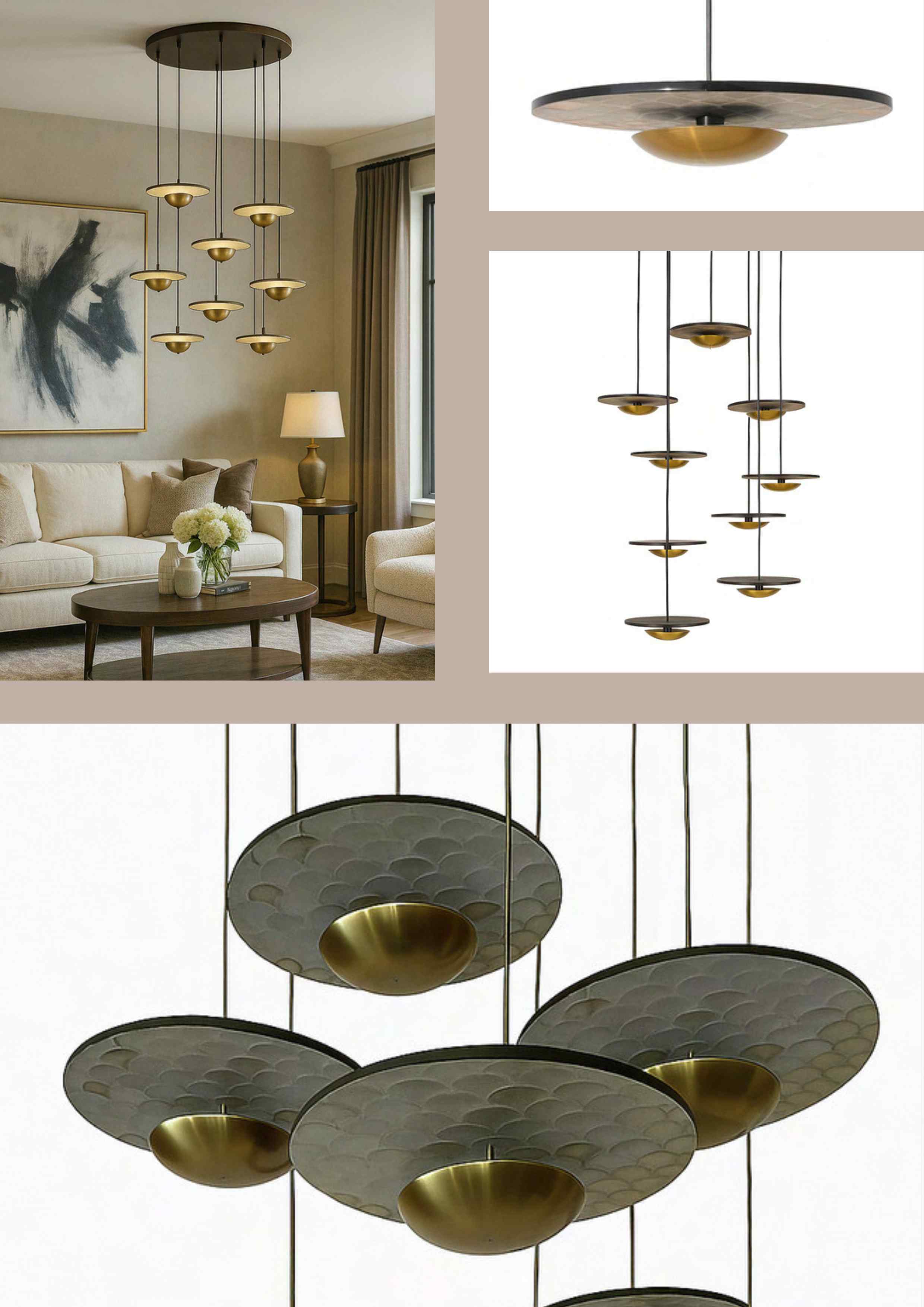 Beyond Lights - Disc Chandelier Light
