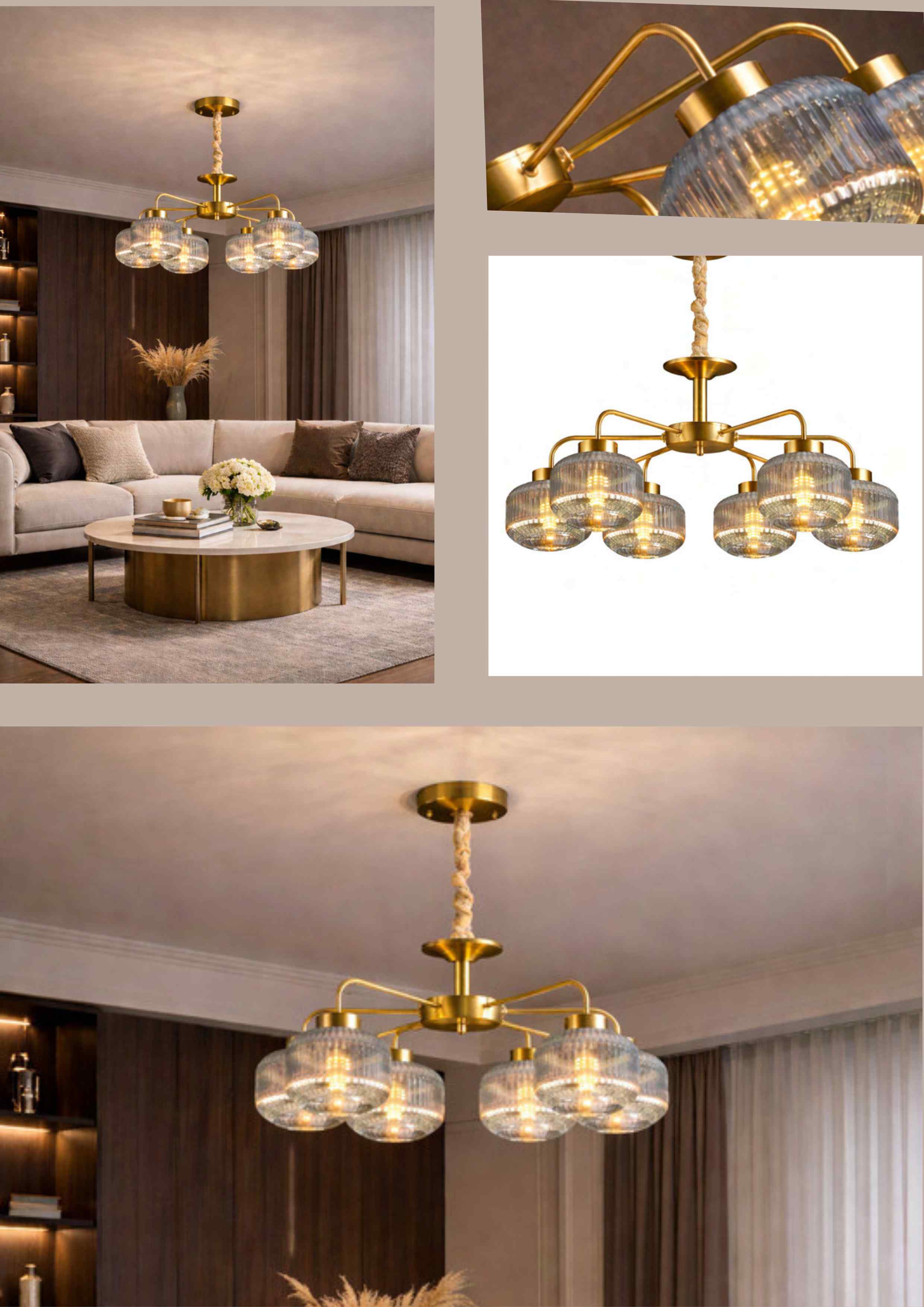 Beyond Lights - Glass Ceiling Light