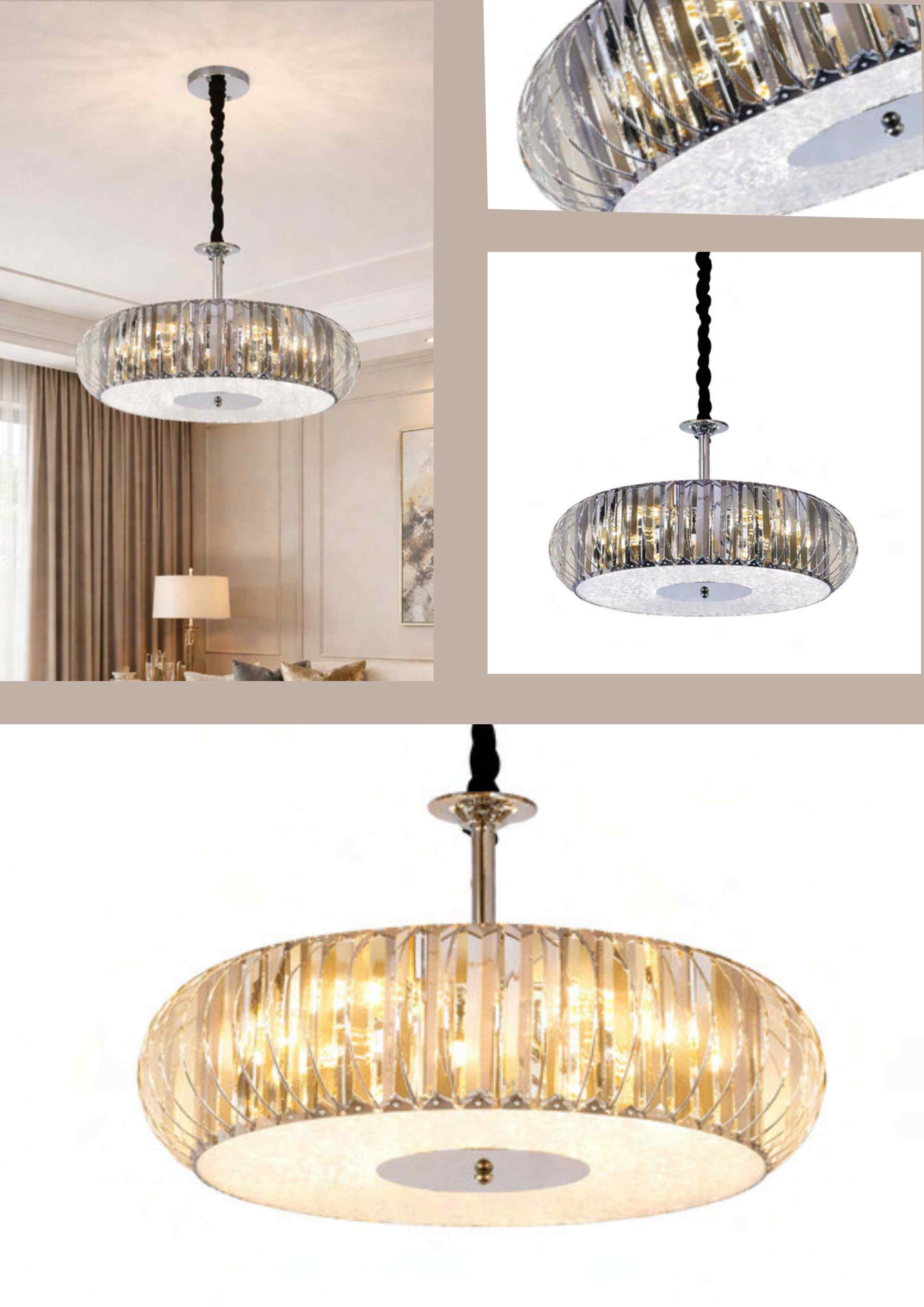Beyond Lights - Crystal Ceiling Light