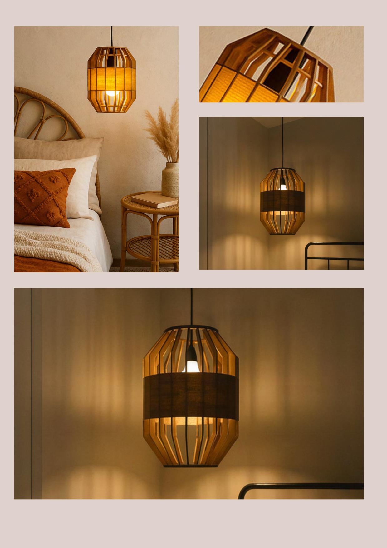 Beyond Lights - Wooden Pendant Lamp