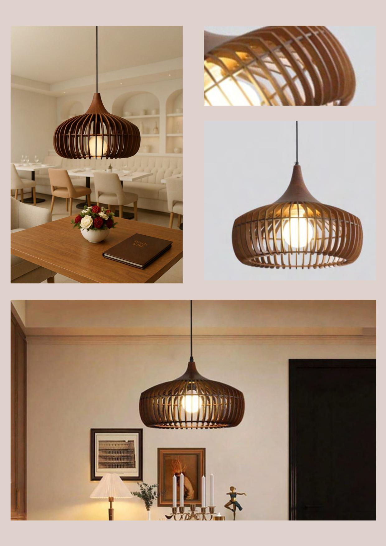 Beyond Lights - Wood Pendant Light