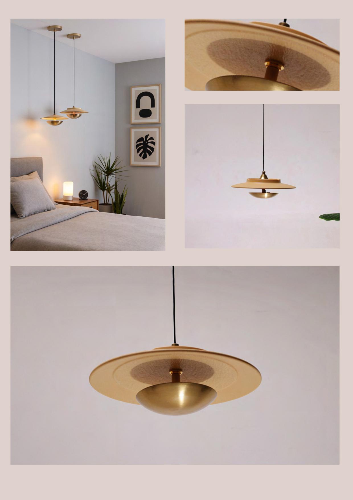 Beyond Lights - Brass Disc Pendant