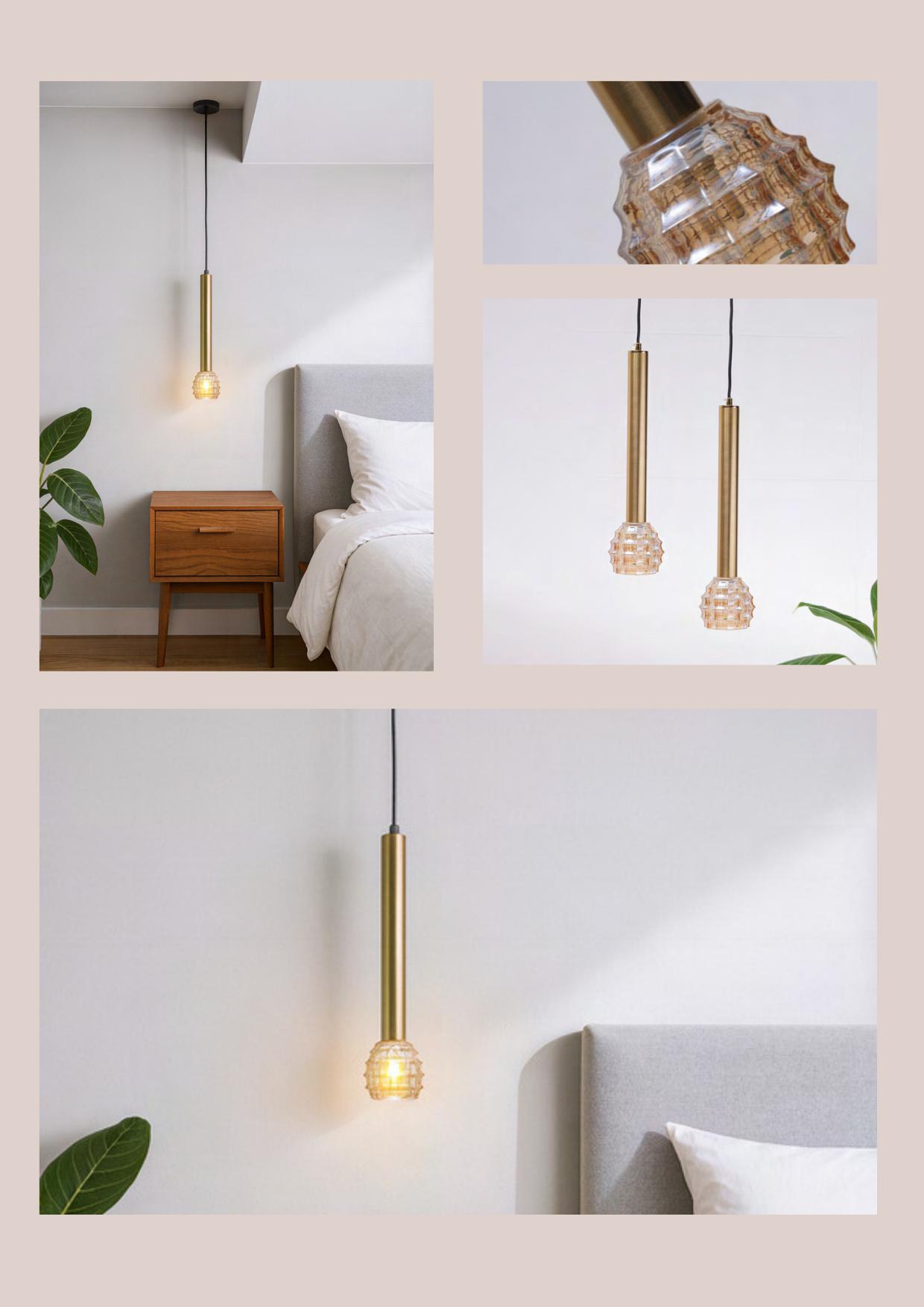 Beyond Lights - Gold Pendant Light