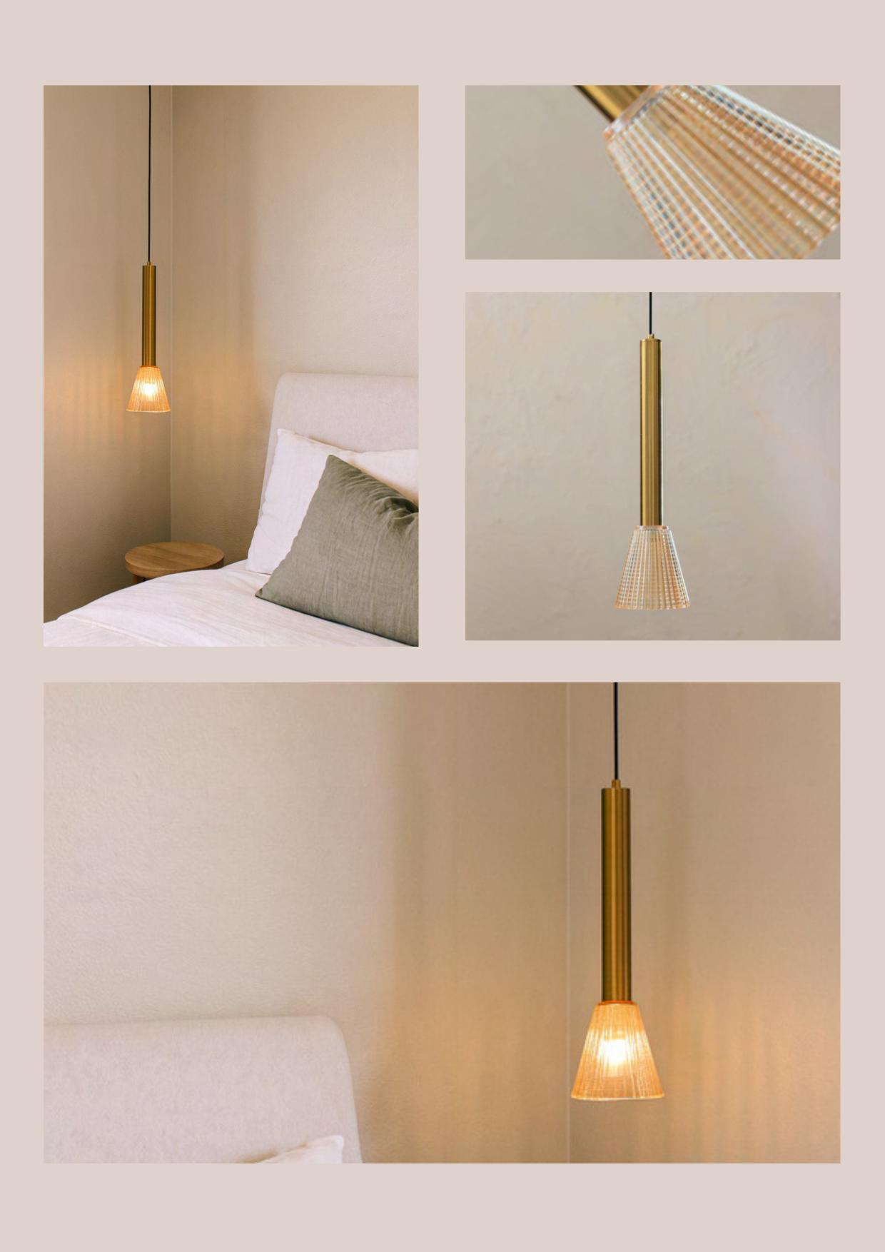 Beyond Lights - Gold Pendant Light