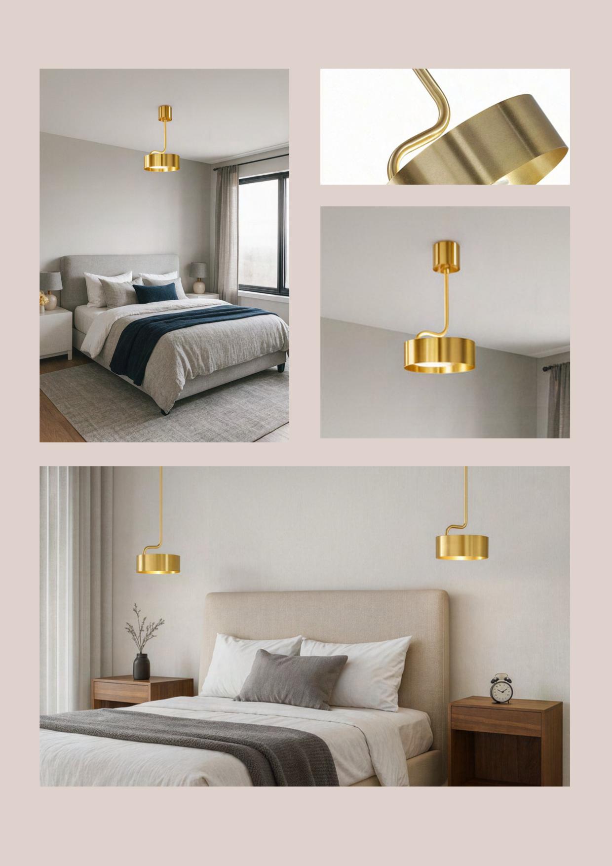 Beyond Lights - Gold Pendant Lamp