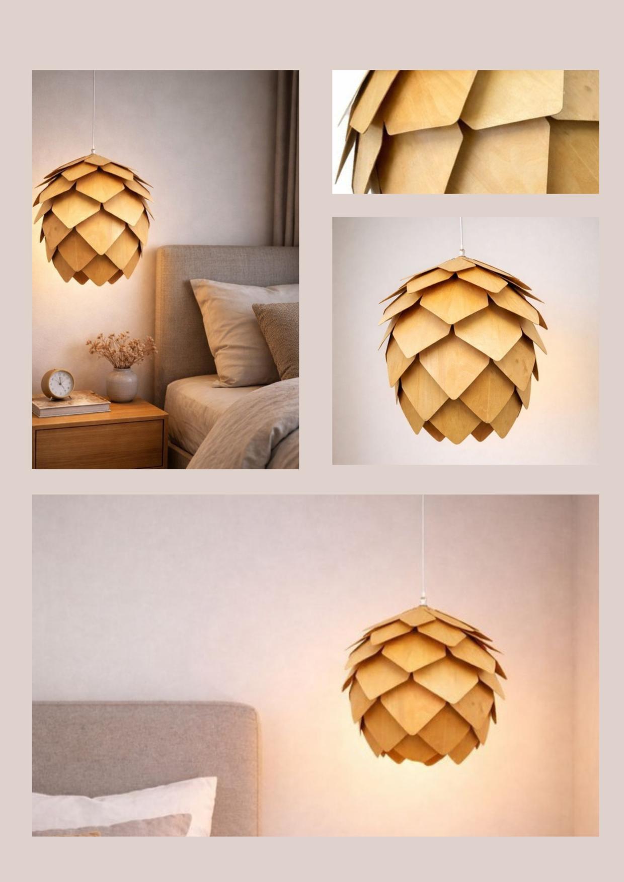 Beyond Lights - Wooden Pendant Light