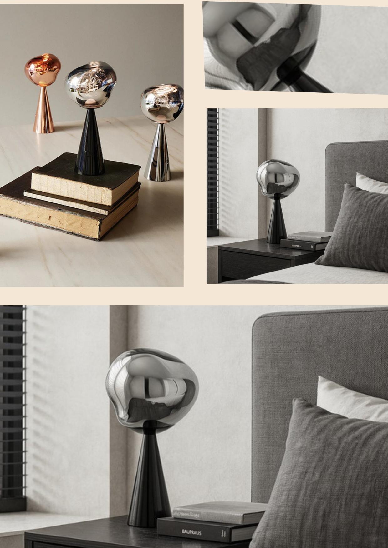 Beyond Lights - Silver Table Lamp