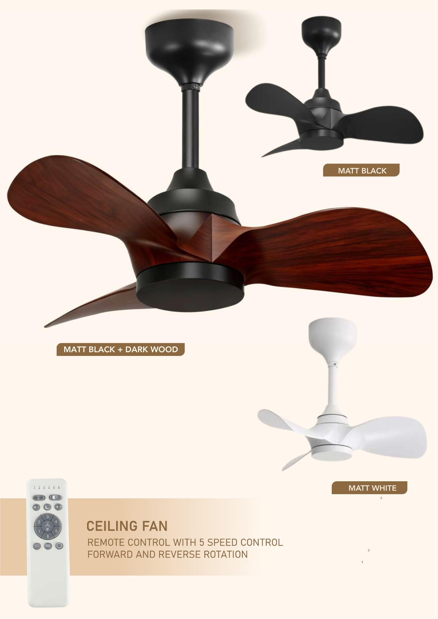 Beyond Lights - Matt Black Fan