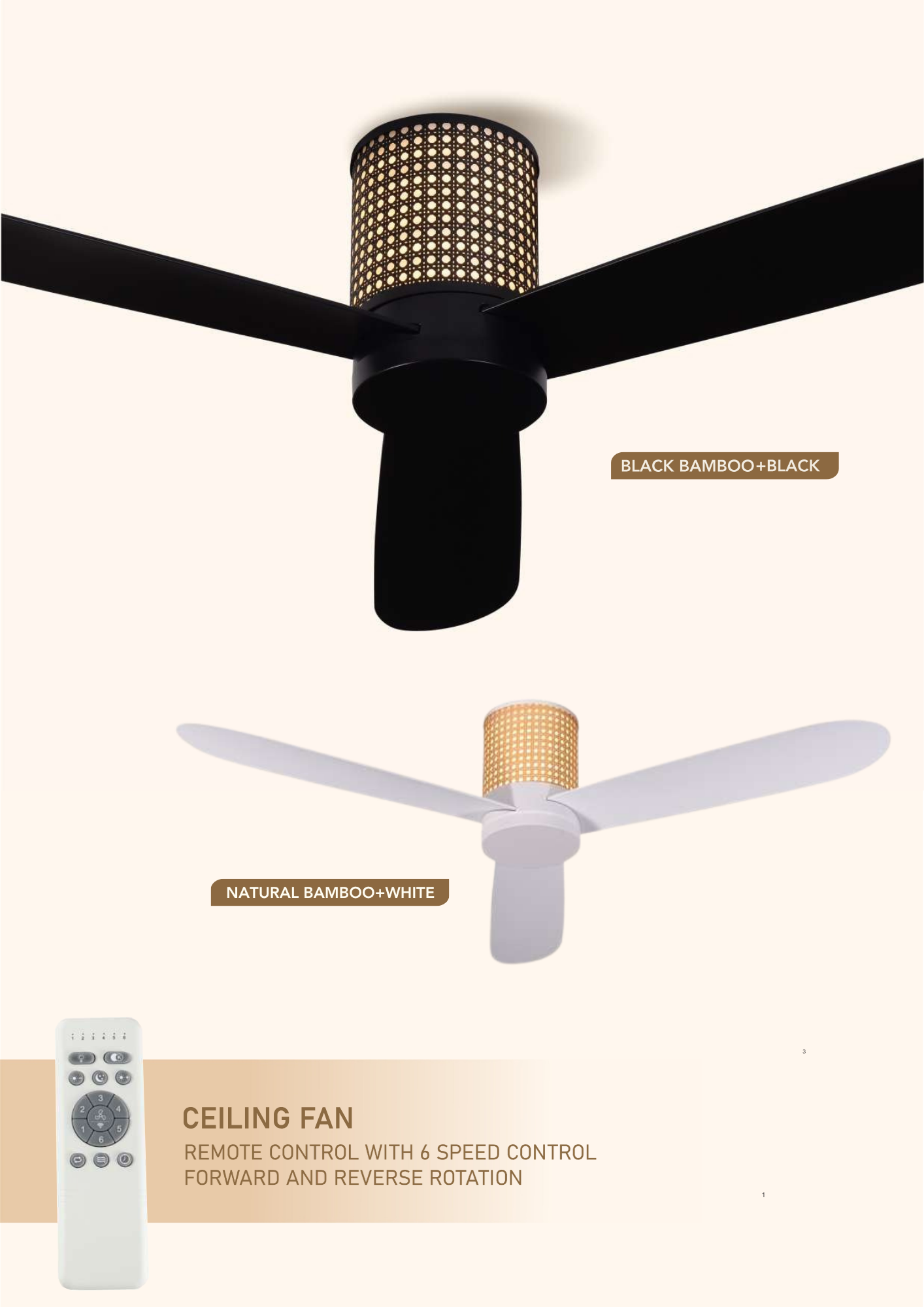 Beyond Lights - Bamboo Ceiling Fan