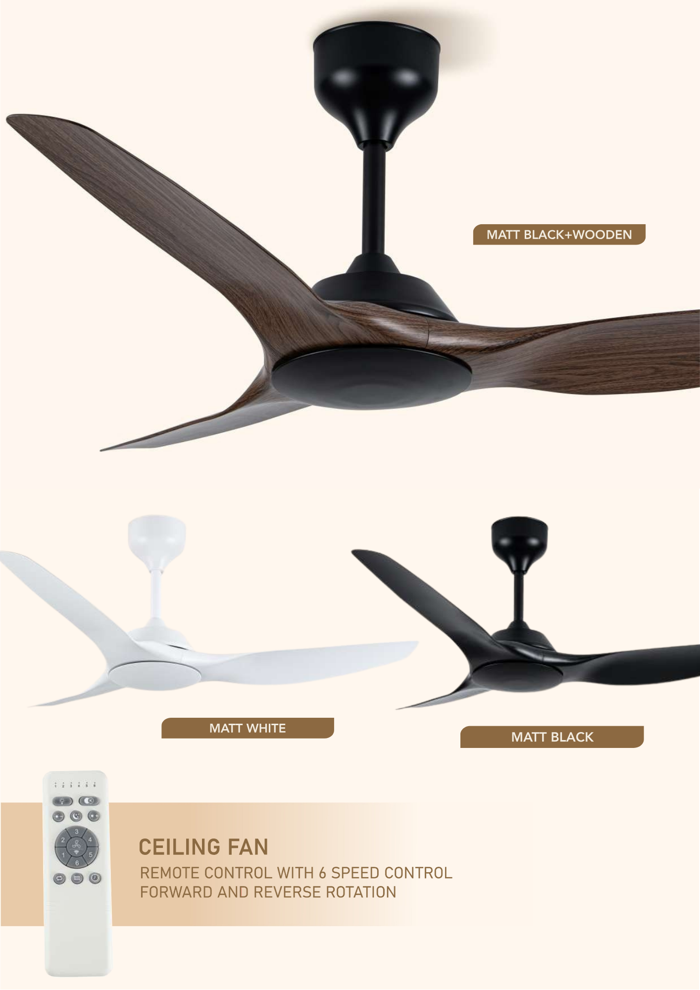 Beyond Lights - Wooden Ceiling Fan