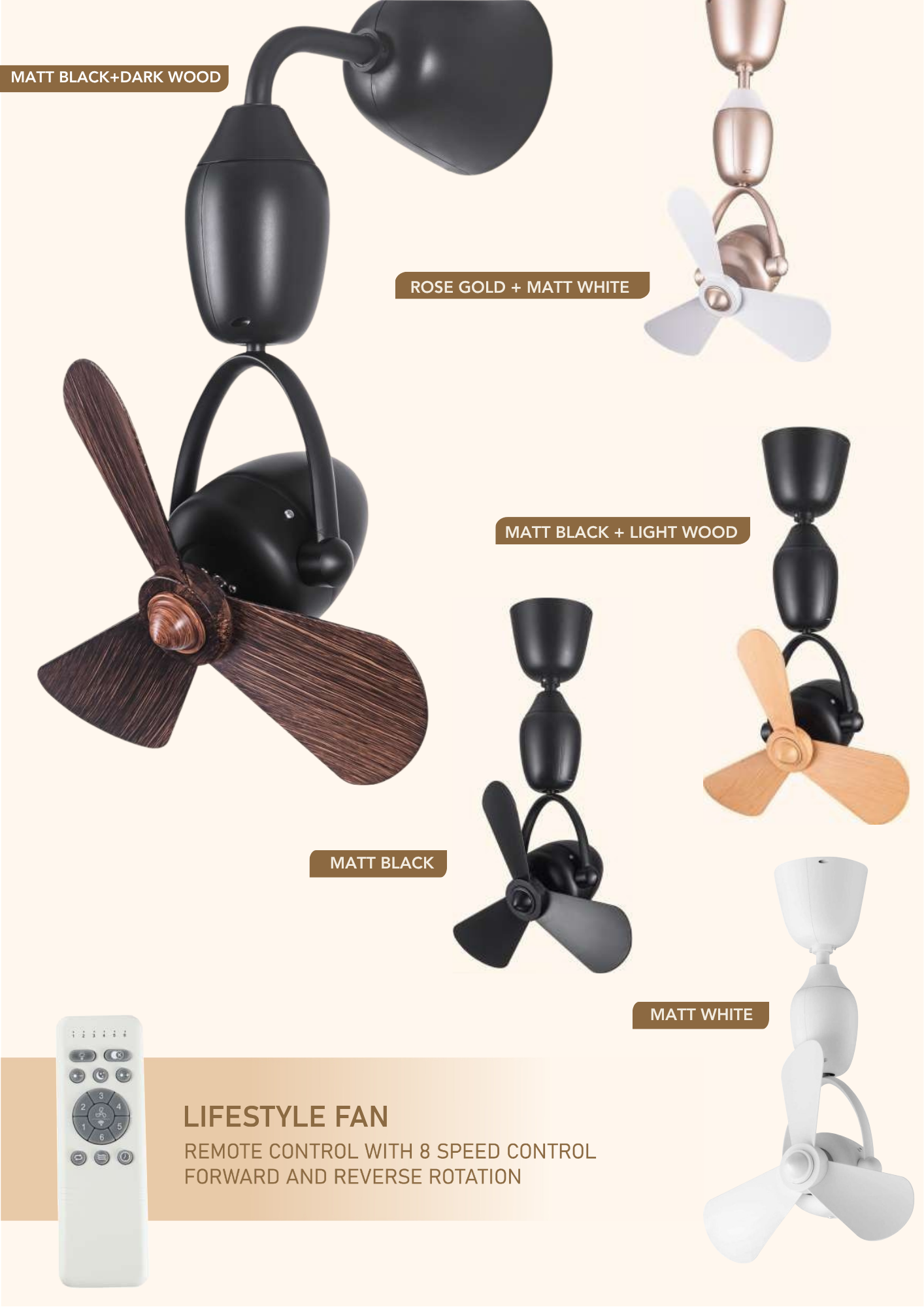 Beyond Lights - Matt Black Fan