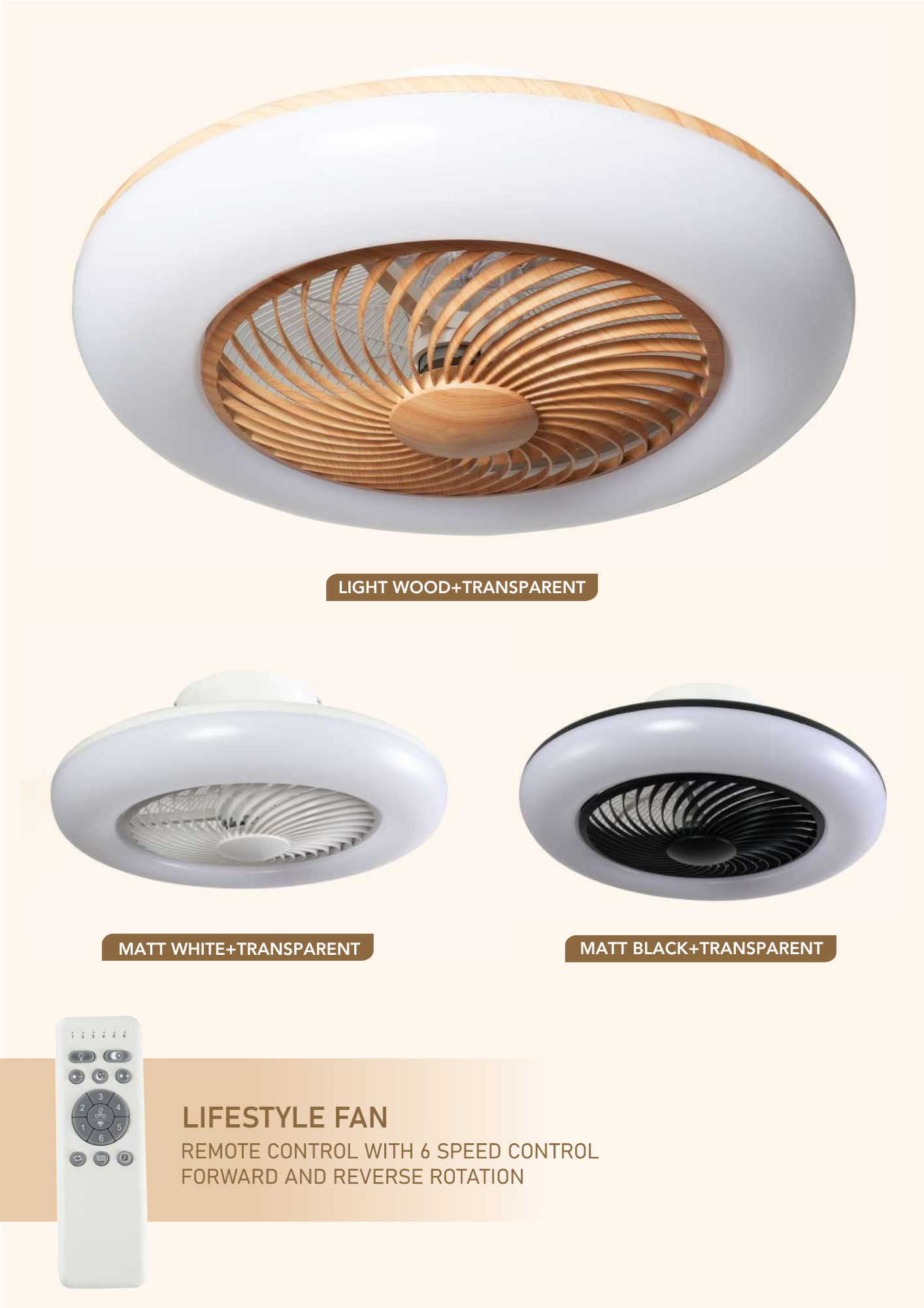 Beyond Lights - Wood Ceiling Fan