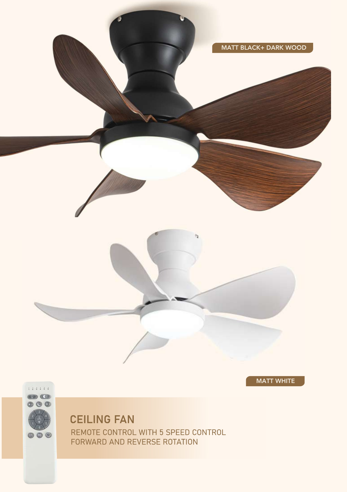 Beyond Lights - Matt Black Fan