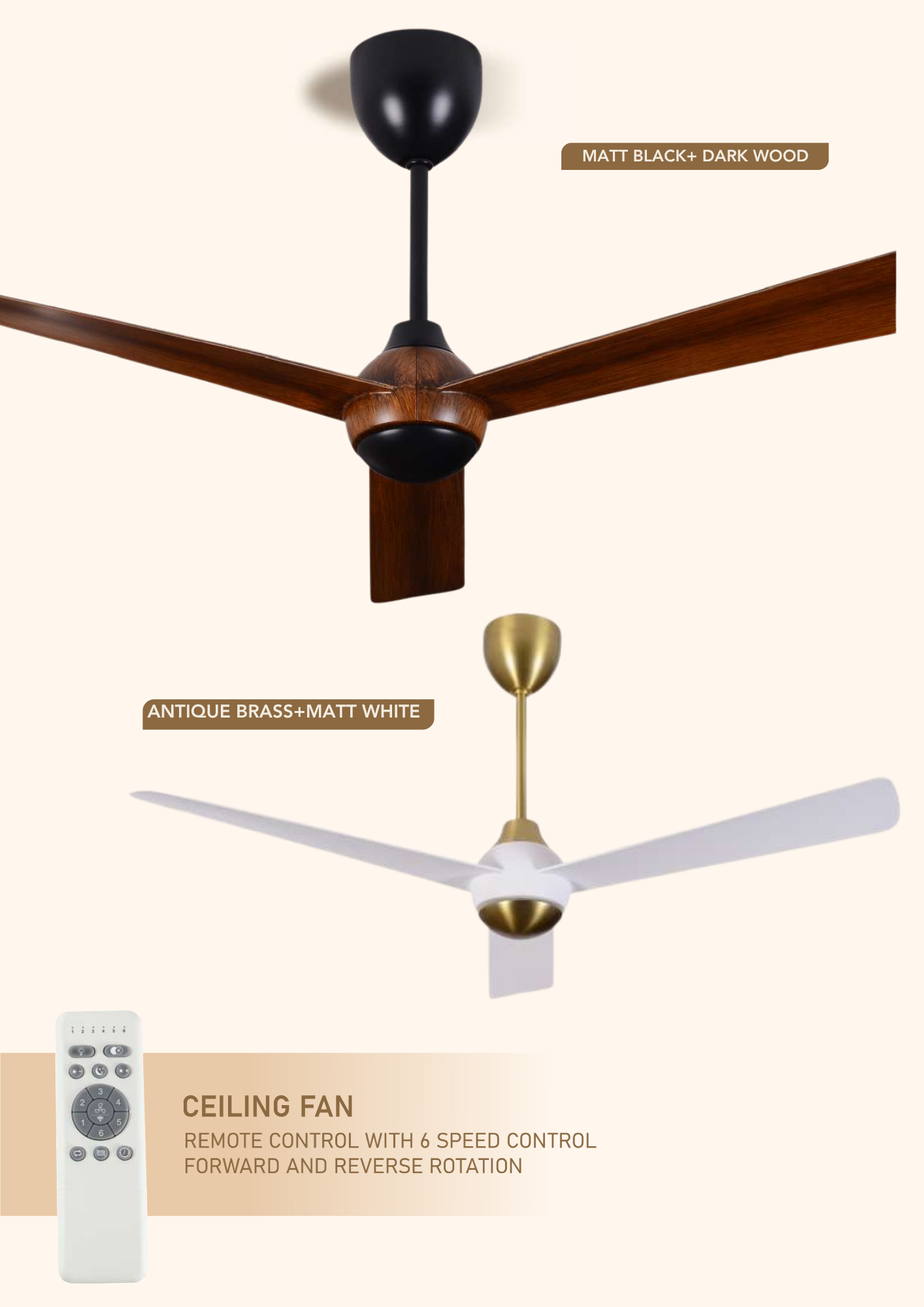 Beyond Lights - Wood Ceiling Fan