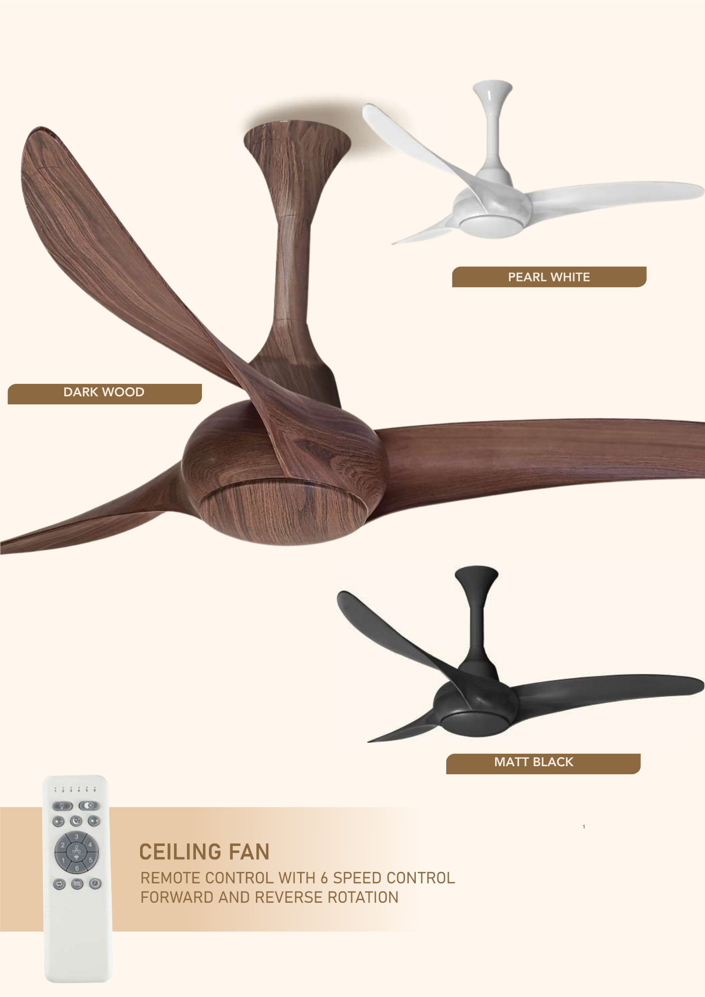 Beyond Lights - Dark Wood Fan