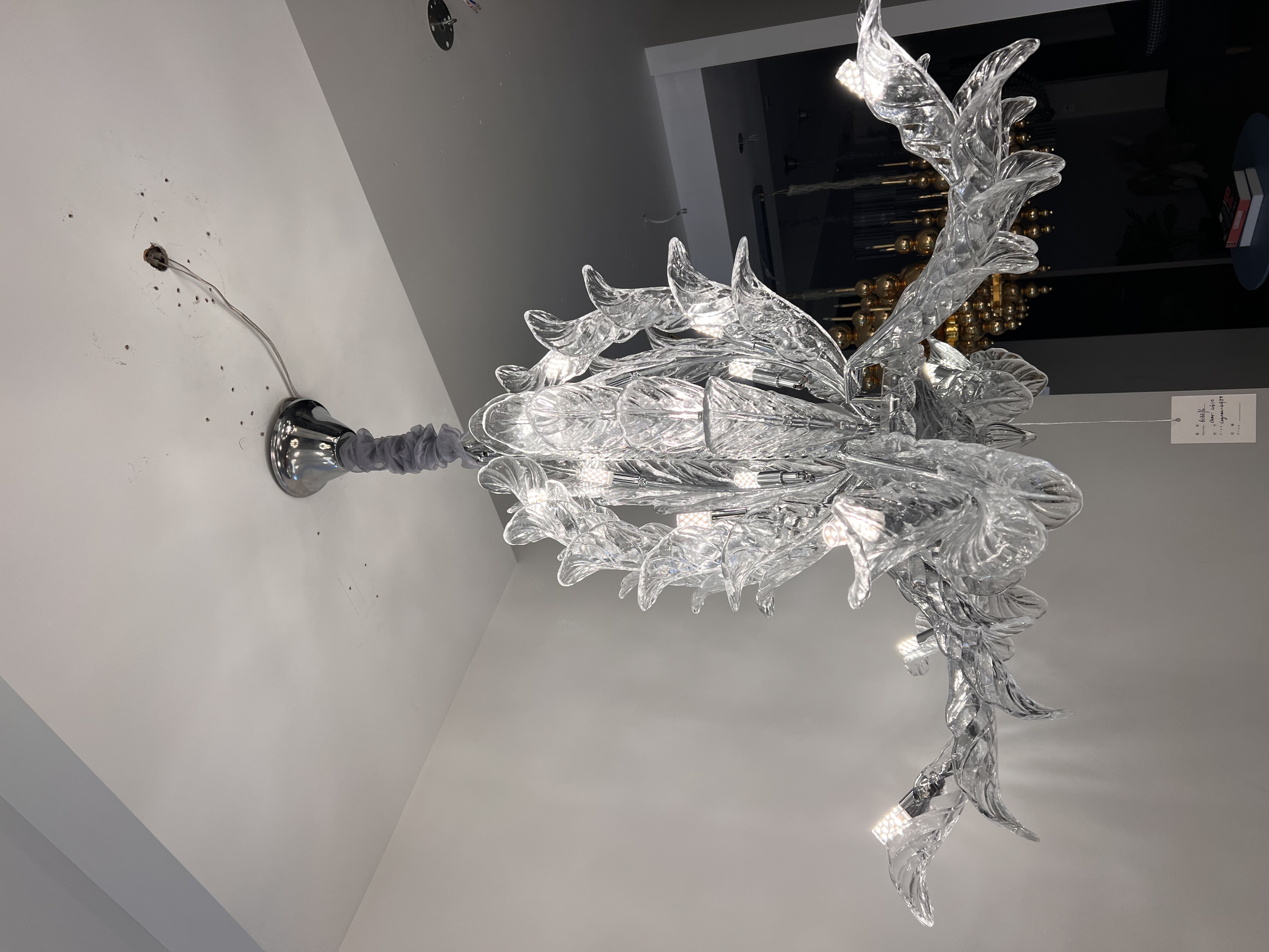 Beyond Lights - Crystal Leaf Art Nouveau Chandelier