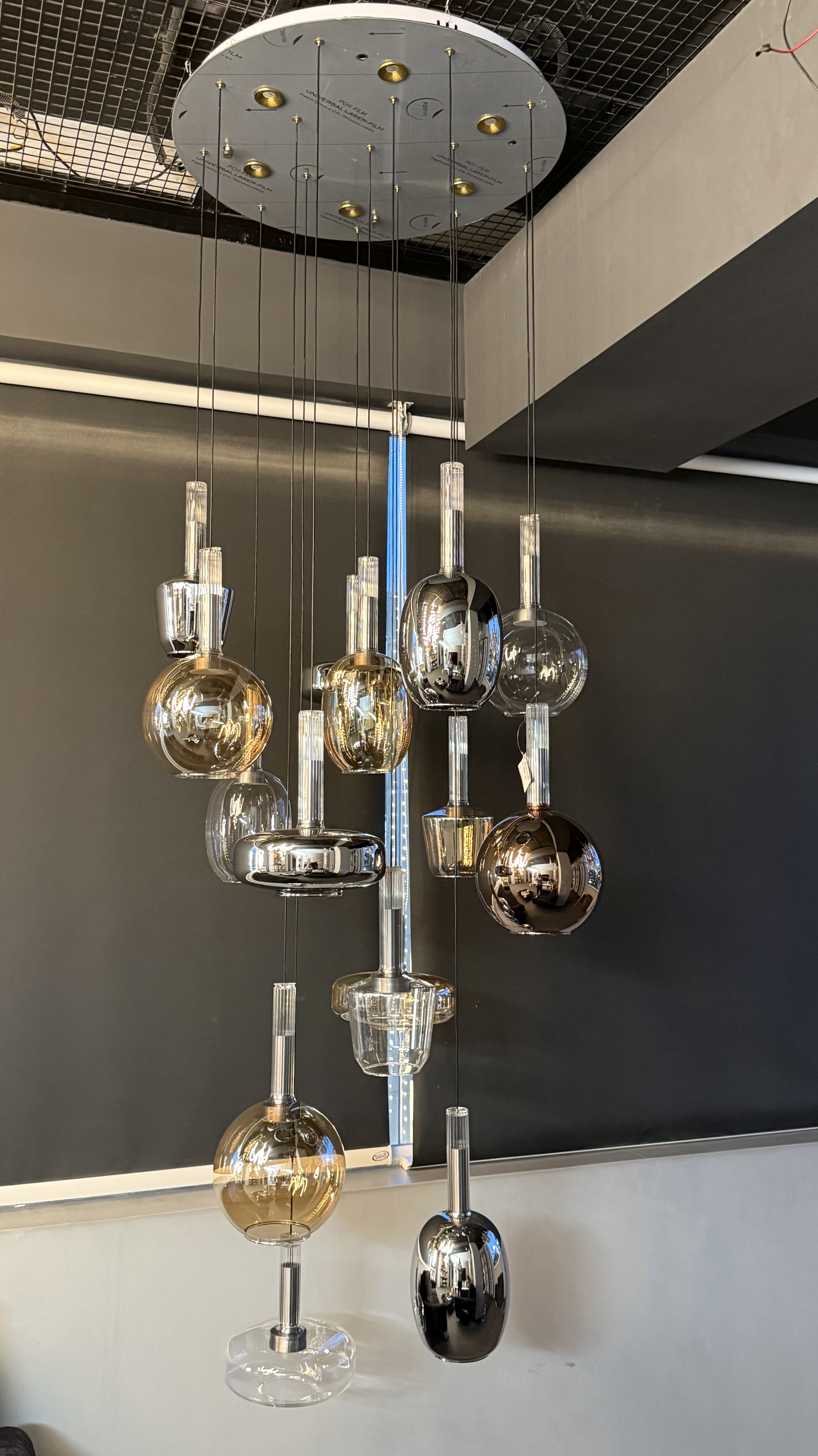 Beyond Lights - Luxe Capsule Glass Tower Chandelier