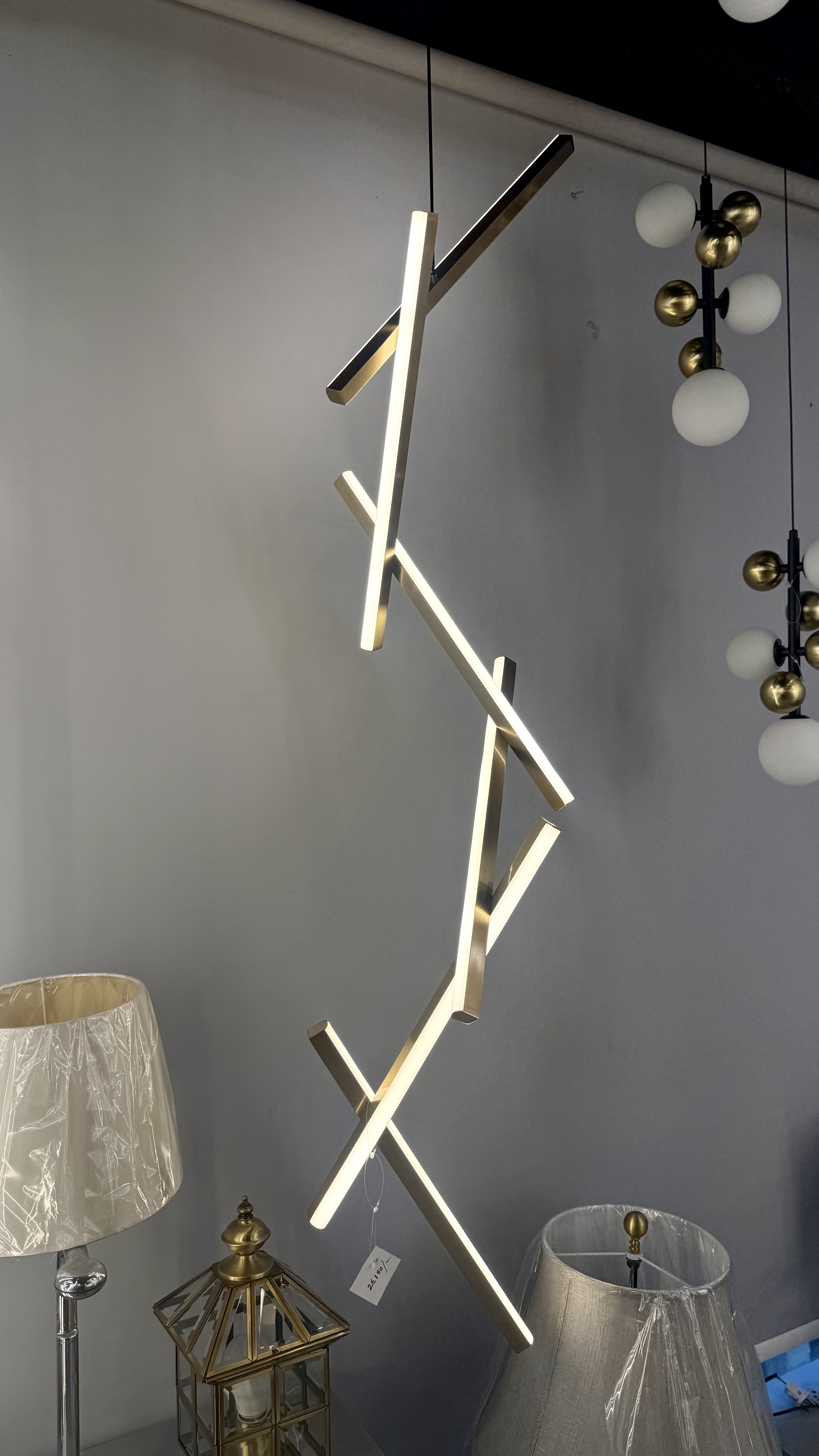 Beyond Lights - Geometric Stacked Linear LED Pendant
