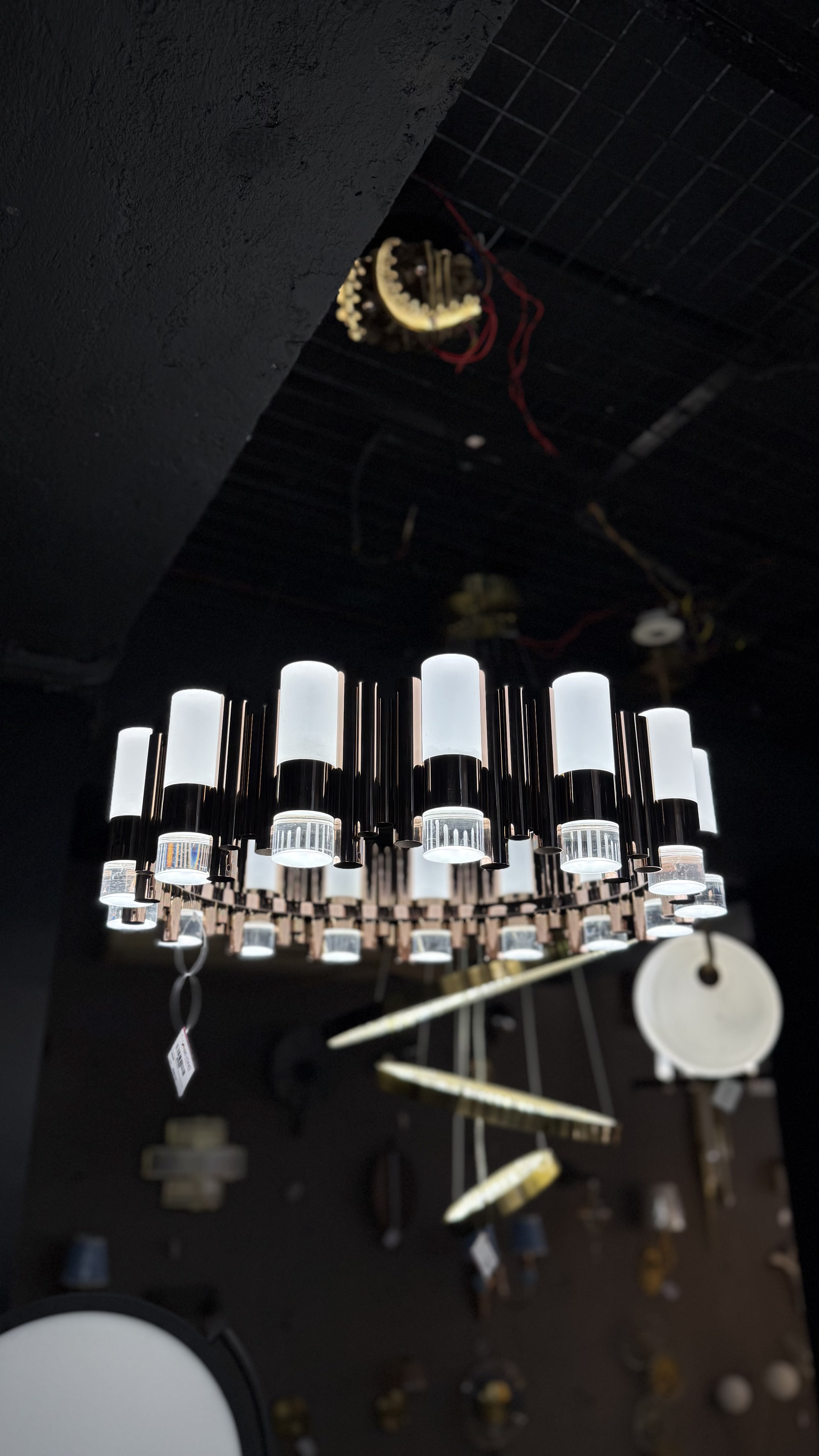 Beyond Lights - Modern Tiered Cylinder Prism Chandelier
