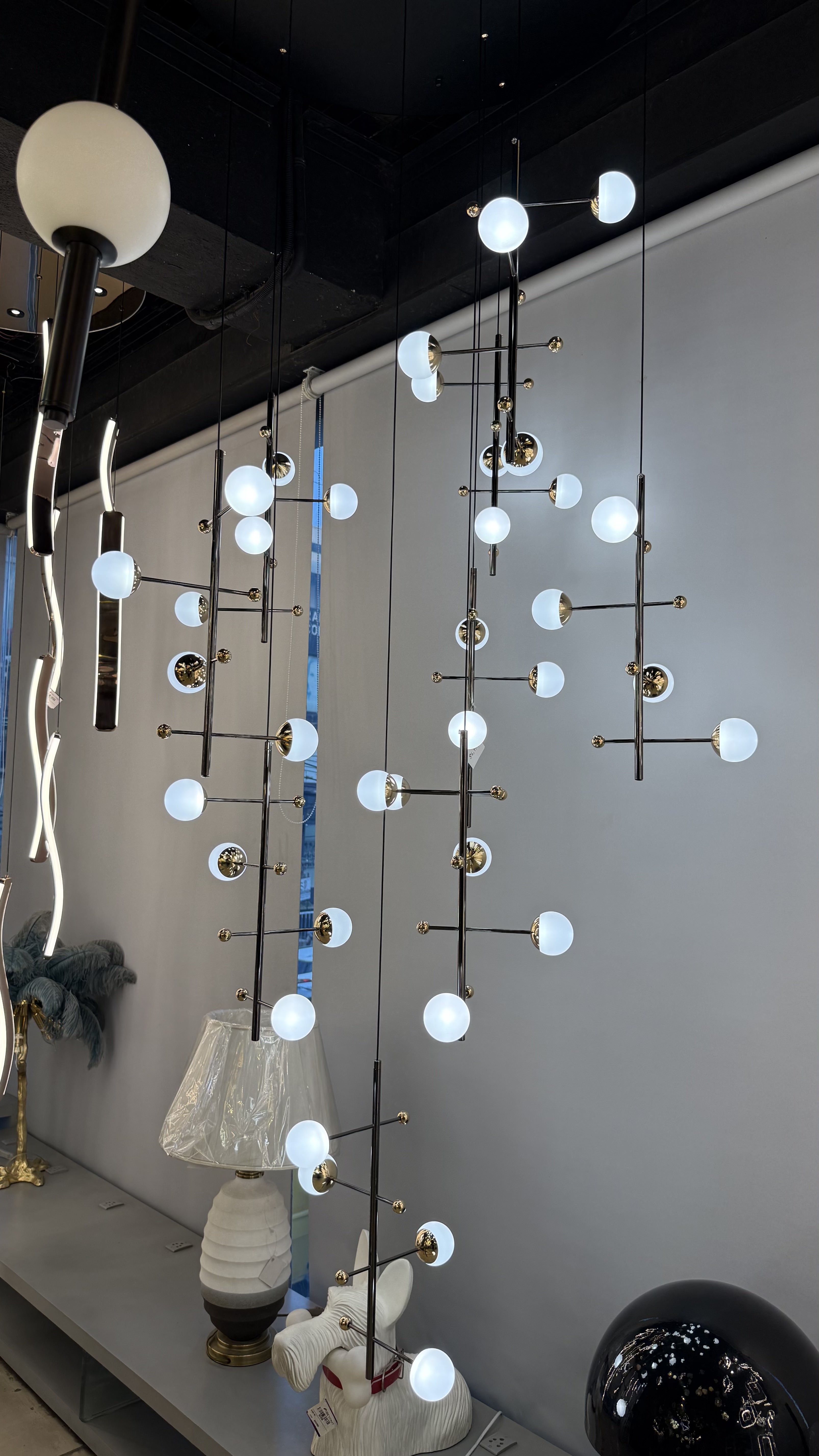 Beyond Lights - Branching Orb Cascade Chandelier