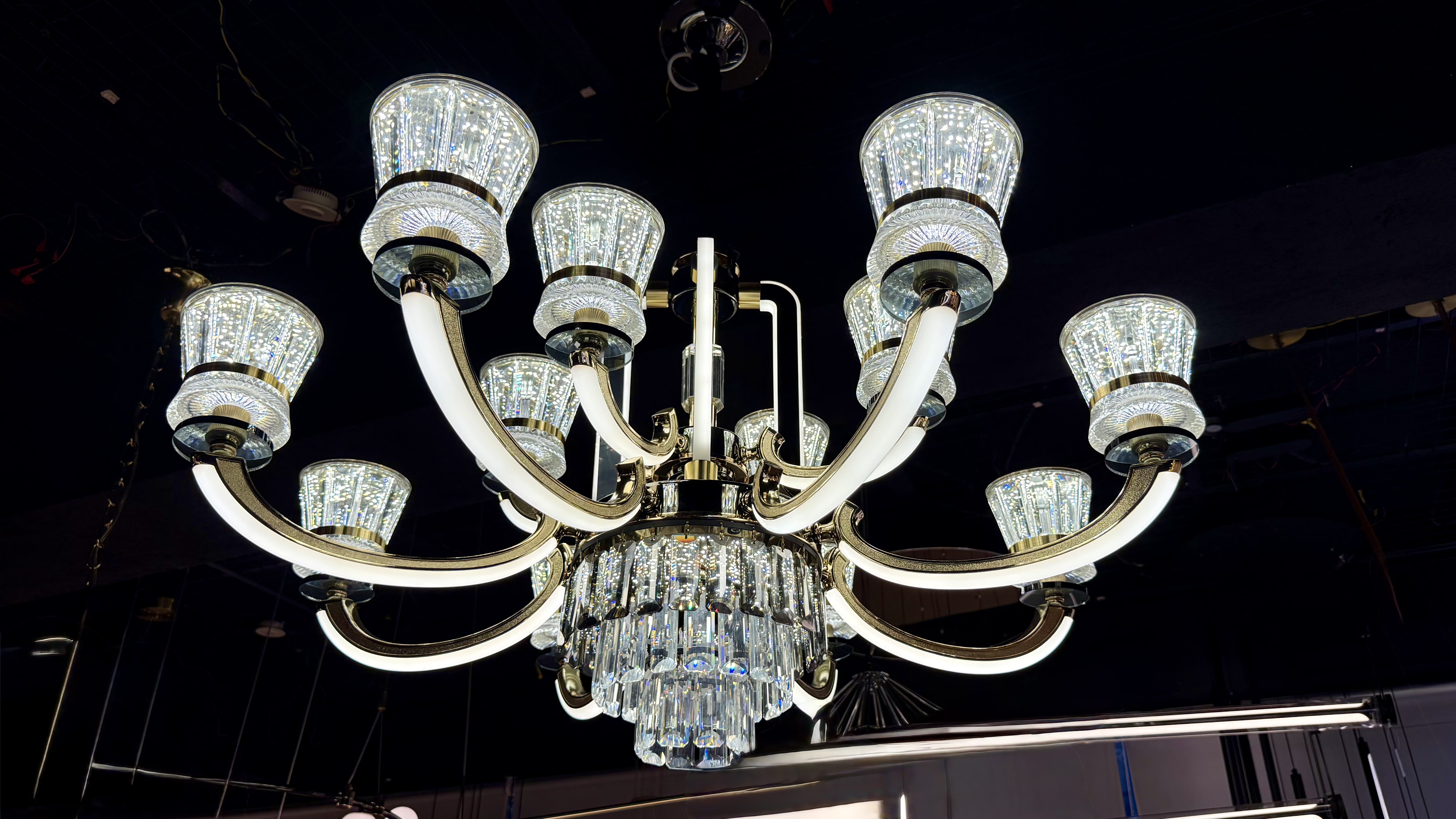 Beyond Lights - Imperial Crystal Prism LED Chandelier