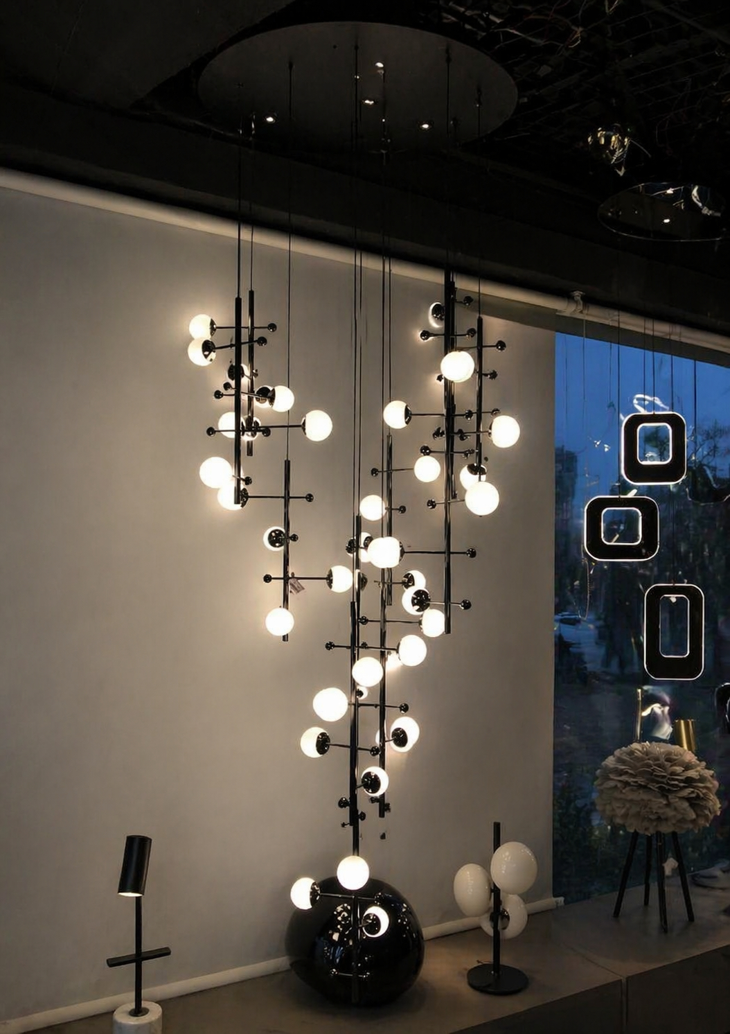 Beyond Lights - Glass Cluster Chandelier