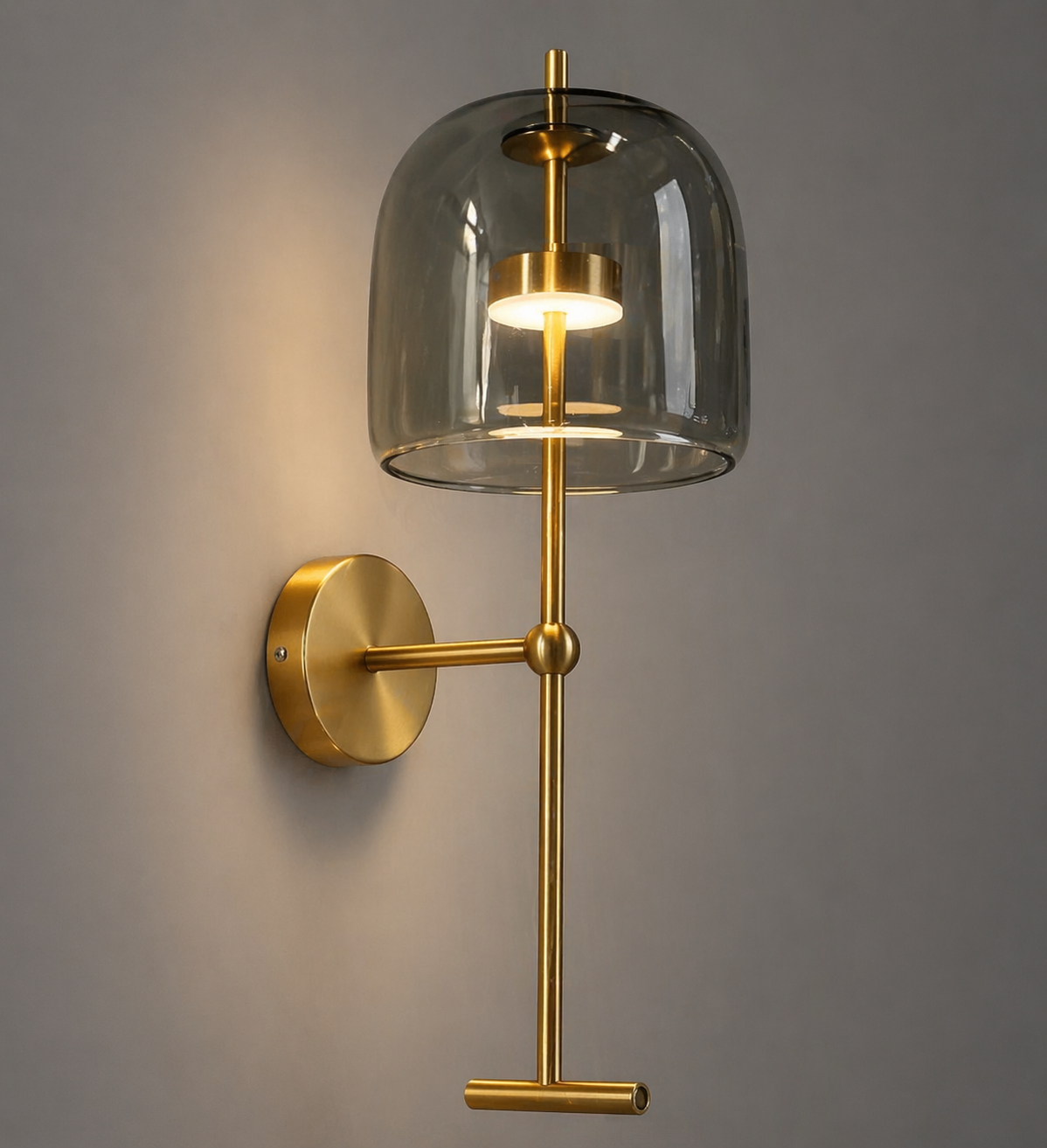 Beyond Lights - Brass Glass Sconce