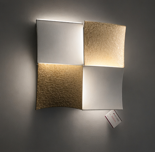 Beyond Lights - Gold Textured Sconce