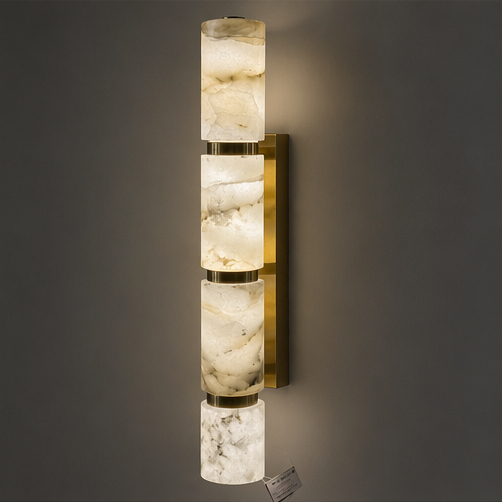 Beyond Lights - Alabaster Cylinder Lamp