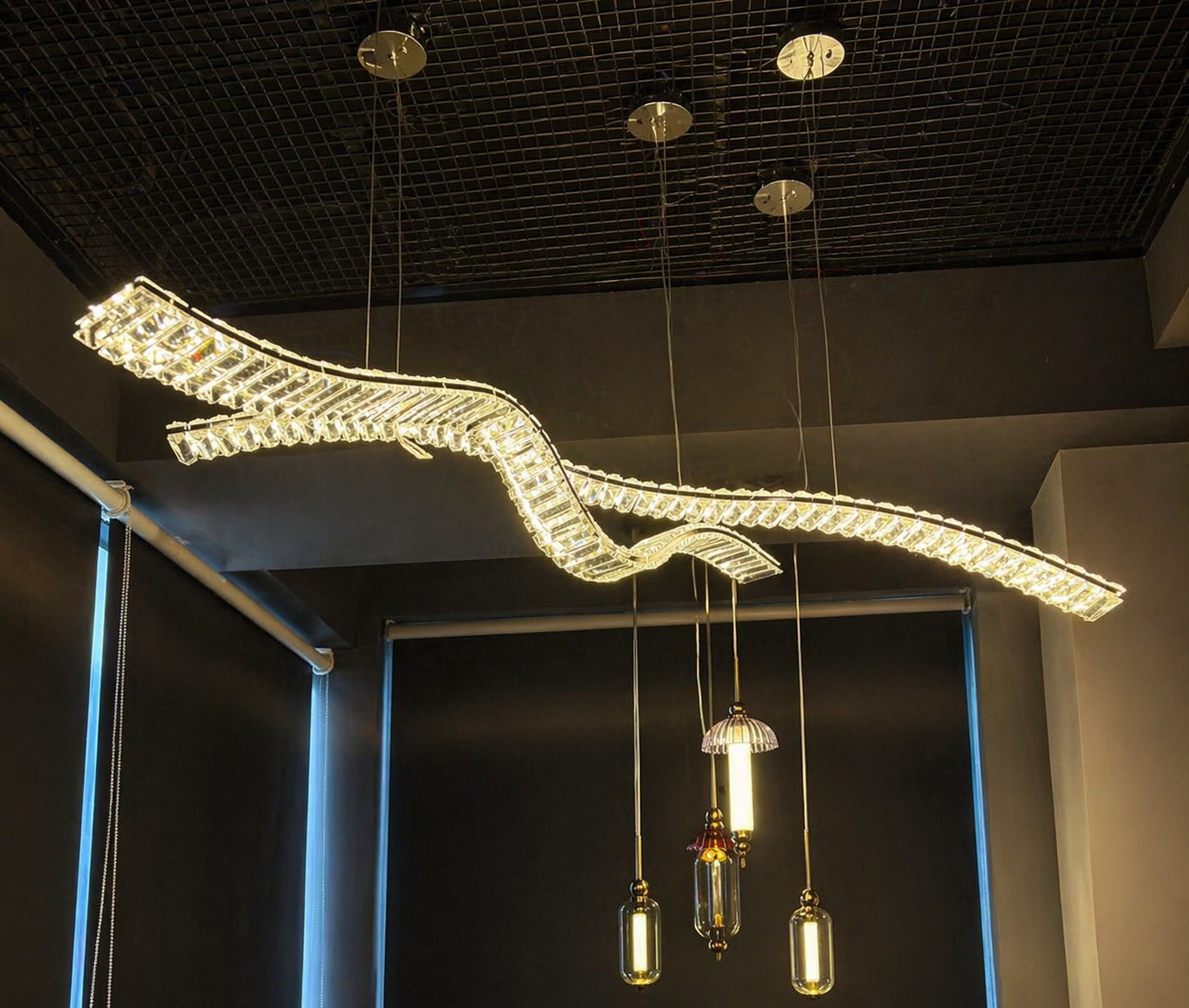 Beyond Lights - Crystal Wave Chandelier