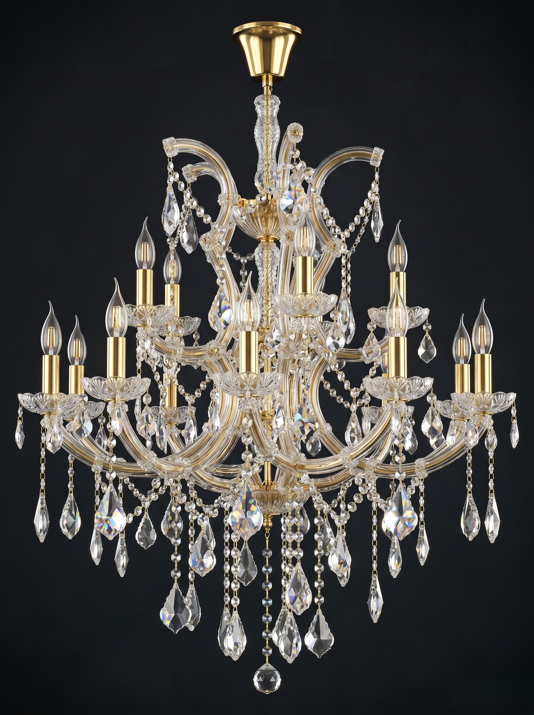 Beyond Lights - Crystal Tiered Chandelier