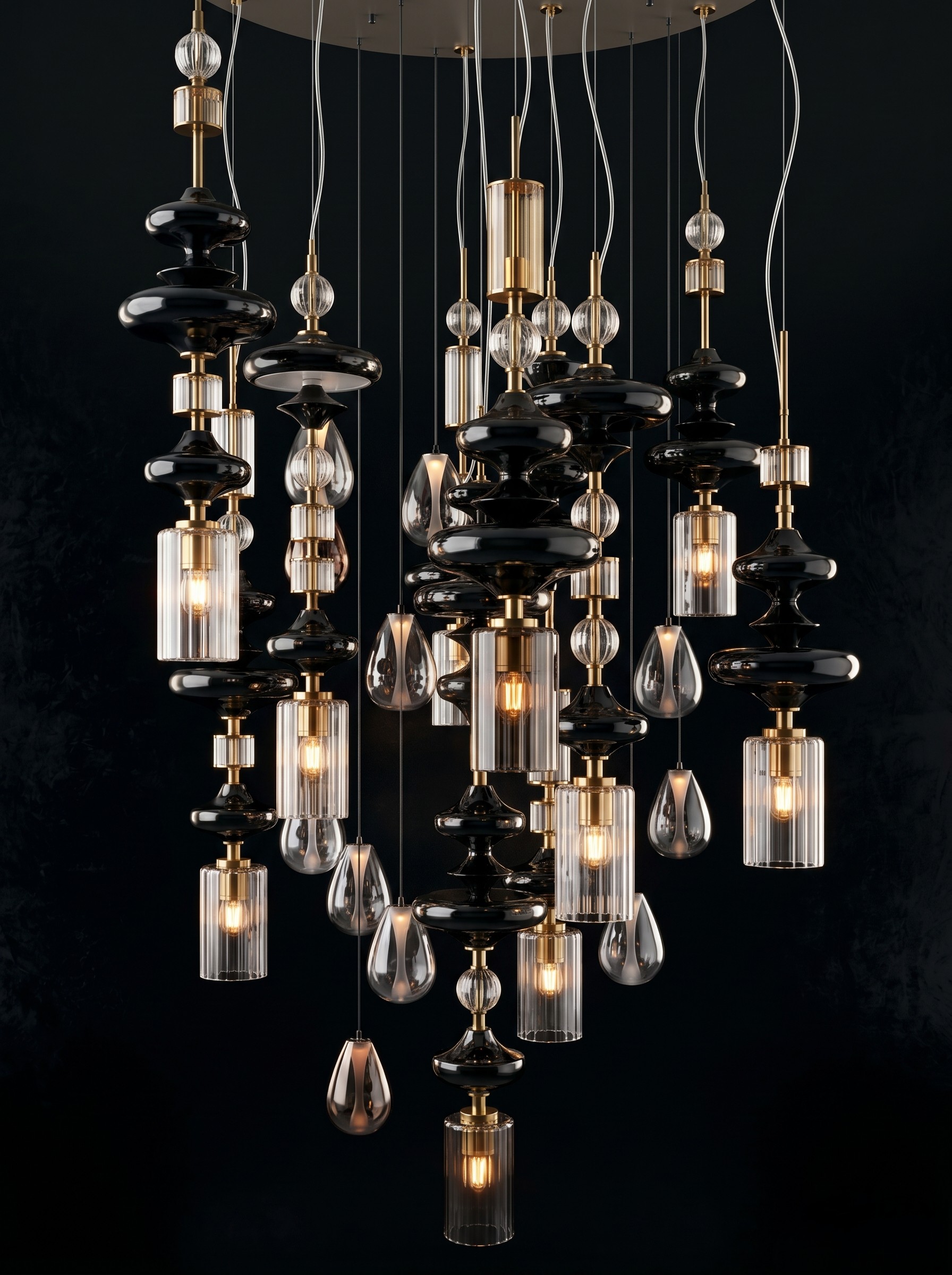 Beyond Lights - Glass Pendant Chandelier