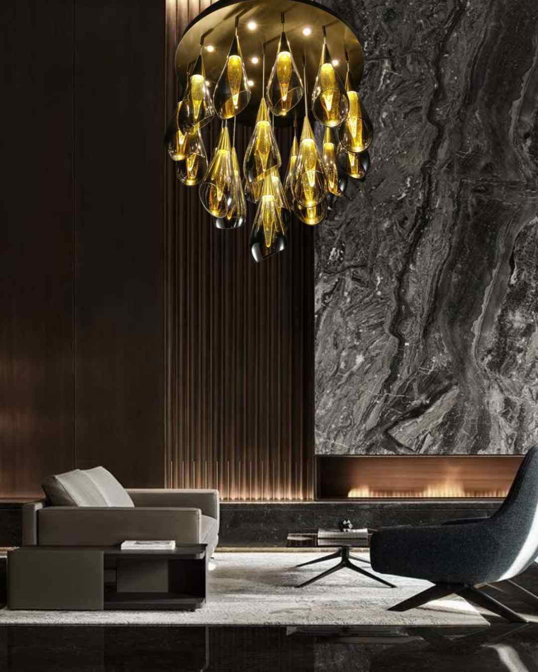 Beyond Lights - Teardrop Chandelier Light