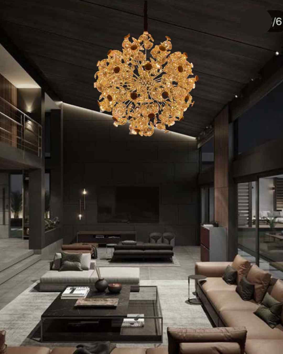 Beyond Lights - Crystal Sphere Chandelier