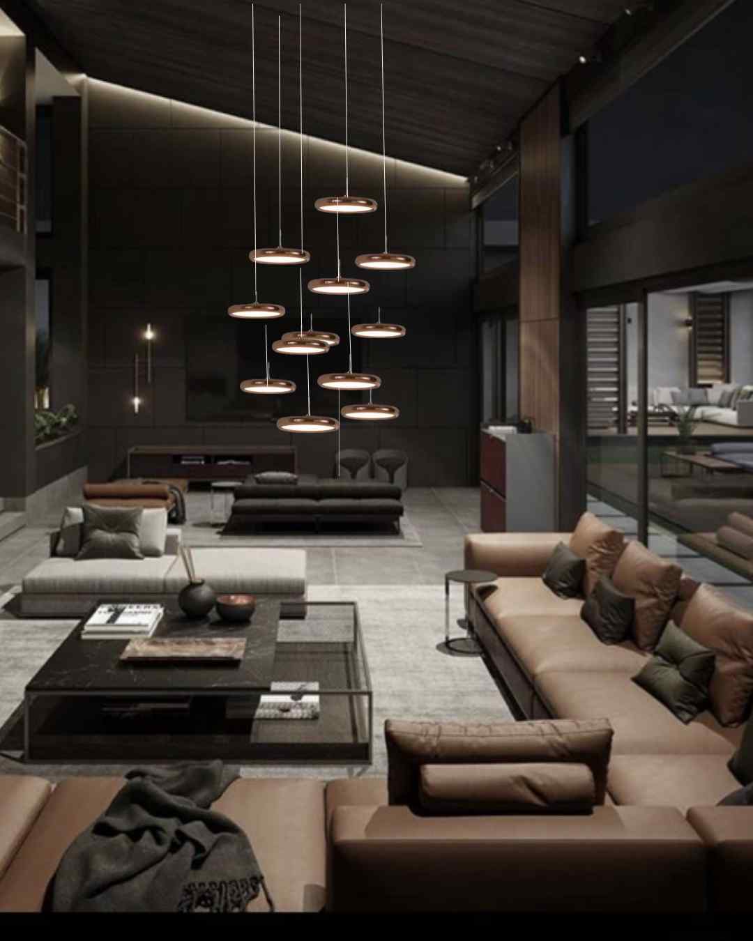 Beyond Lights - Disc Chandelier Lamp