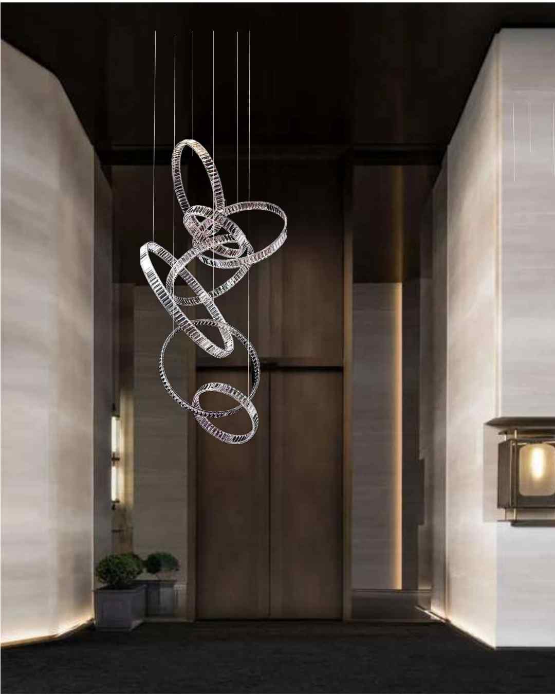 Beyond Lights - Crystal Ring Chandelier