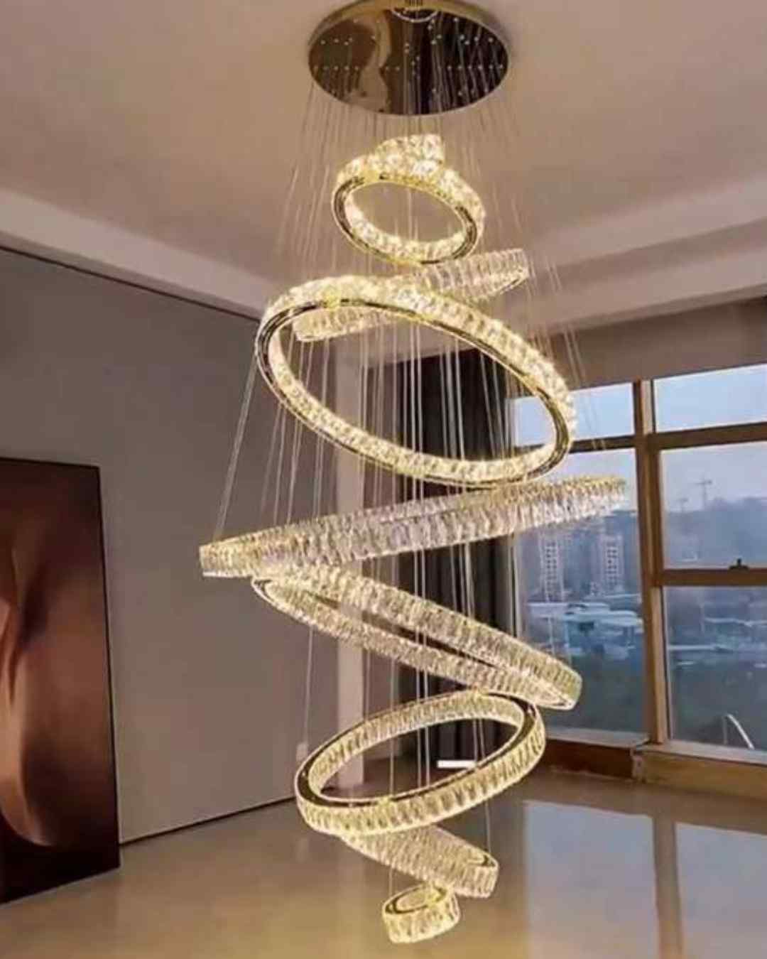 Beyond Lights - Crystal Ring Chandelier
