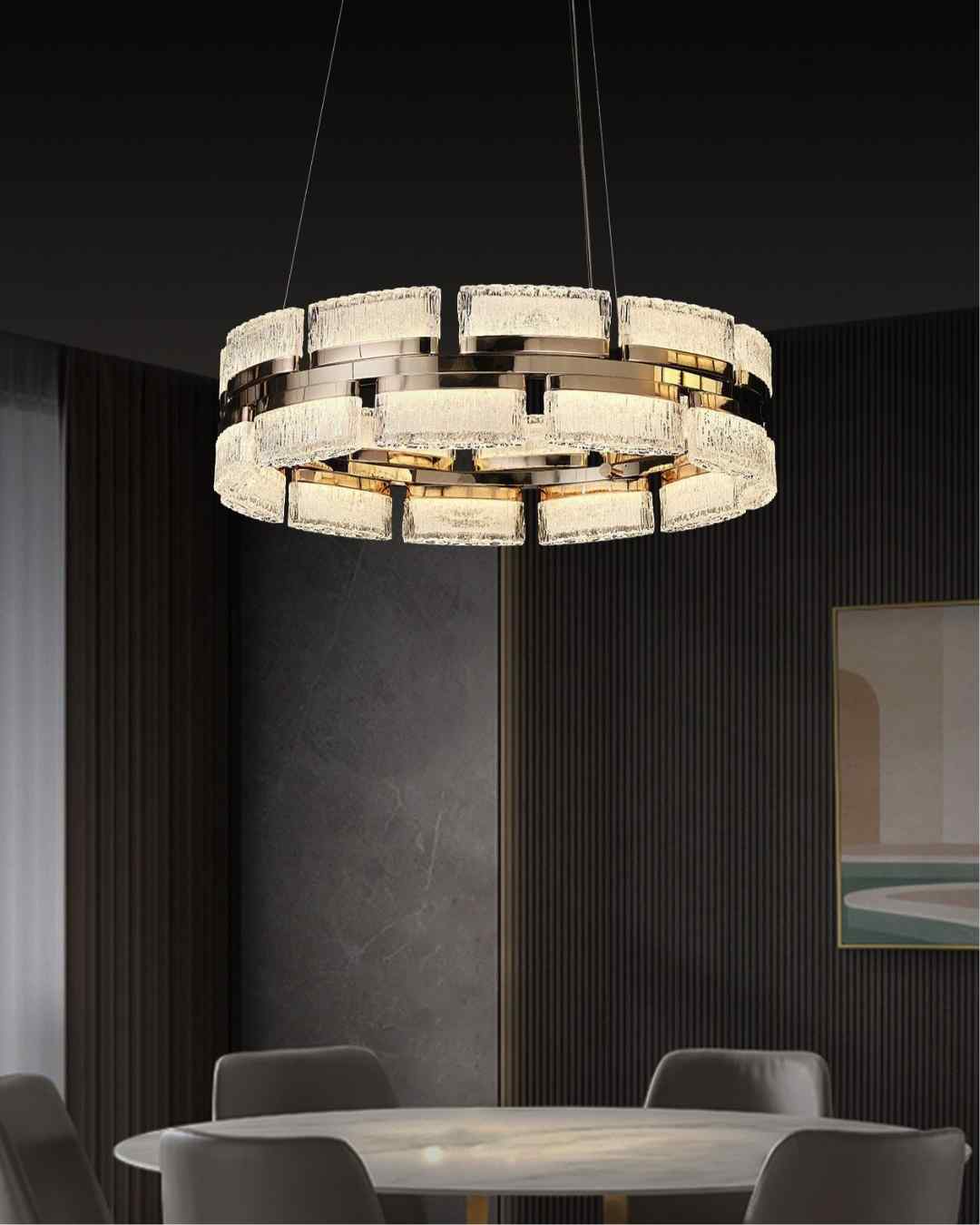 Beyond Lights - Crystal Ring Chandelier