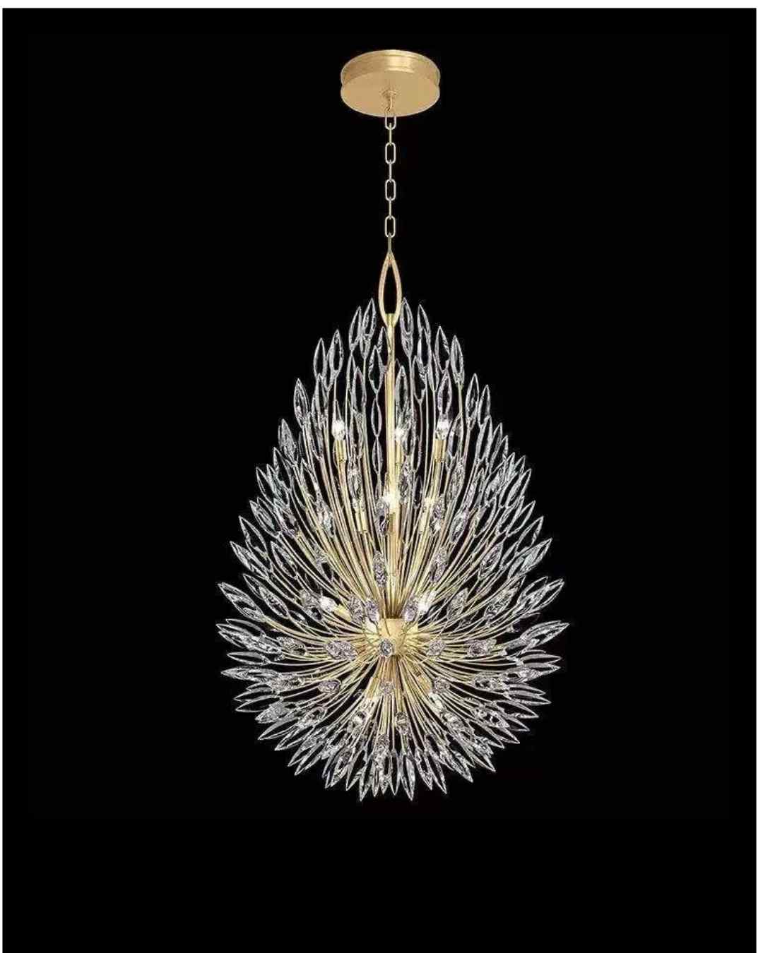 Beyond Lights - Crystal Teardrop Chandelier