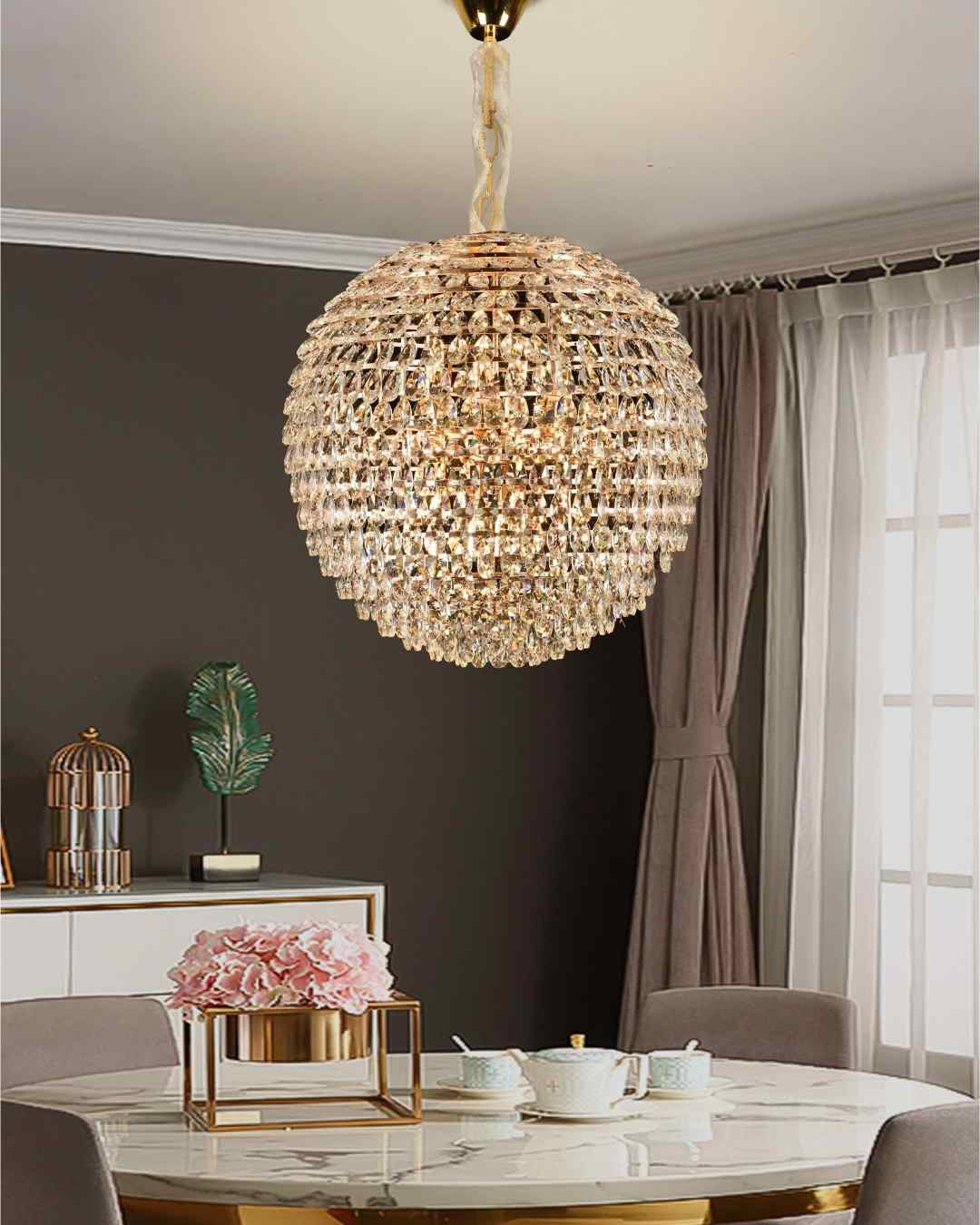 Beyond Lights - Crystal Ball Chandelier