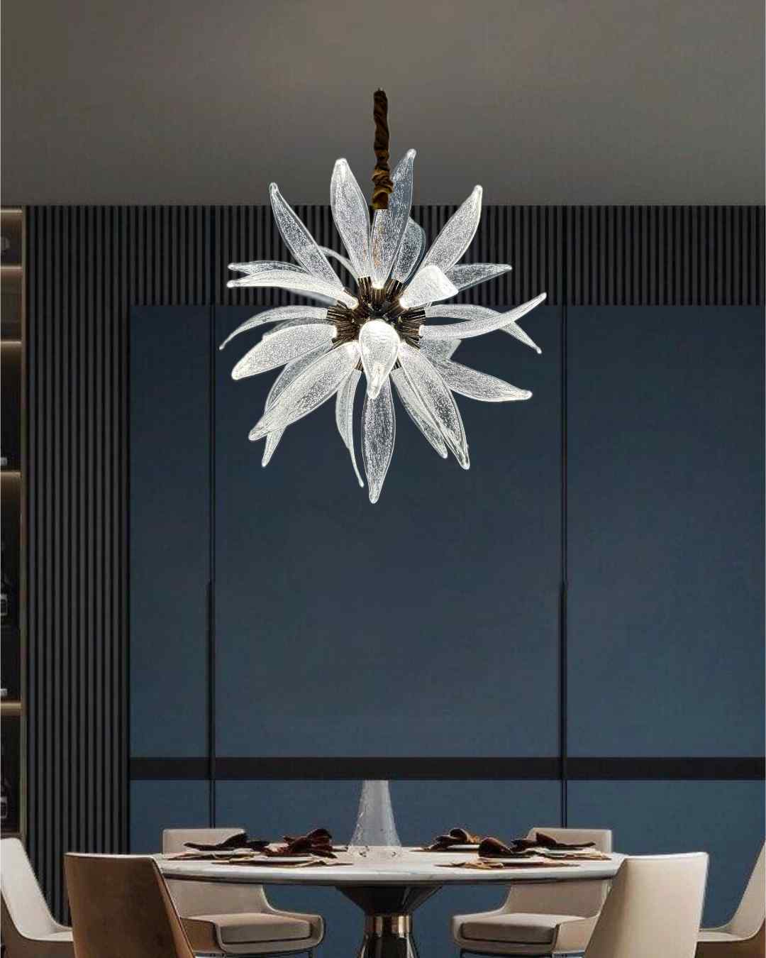 Beyond Lights - Crystal Flower Chandelier